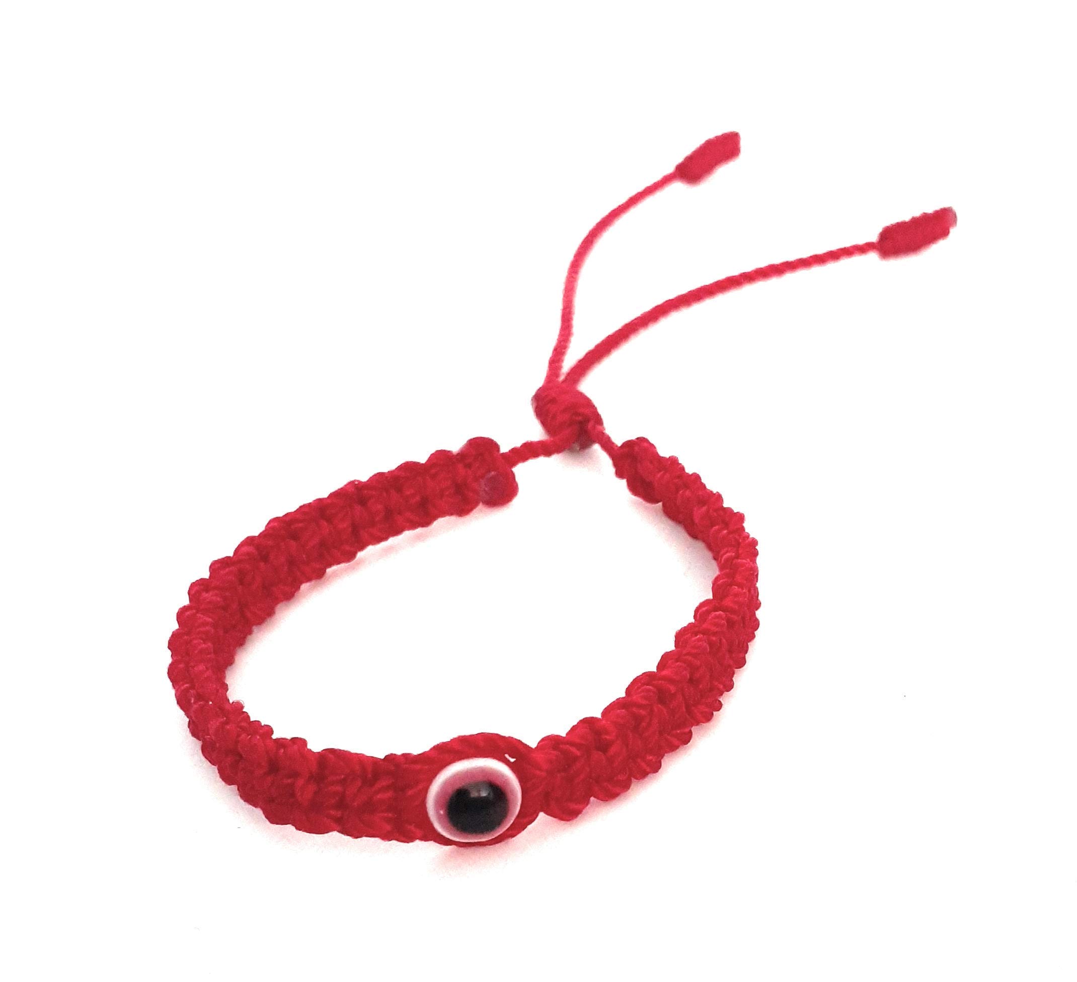 Evil Eye Protection Bracelet - Kabbalah Nazar Red String Bracelet for Good Luck & Positive Energy - Perfect for Spiritual Healing, Warding Off Negativity & Everyday Wear