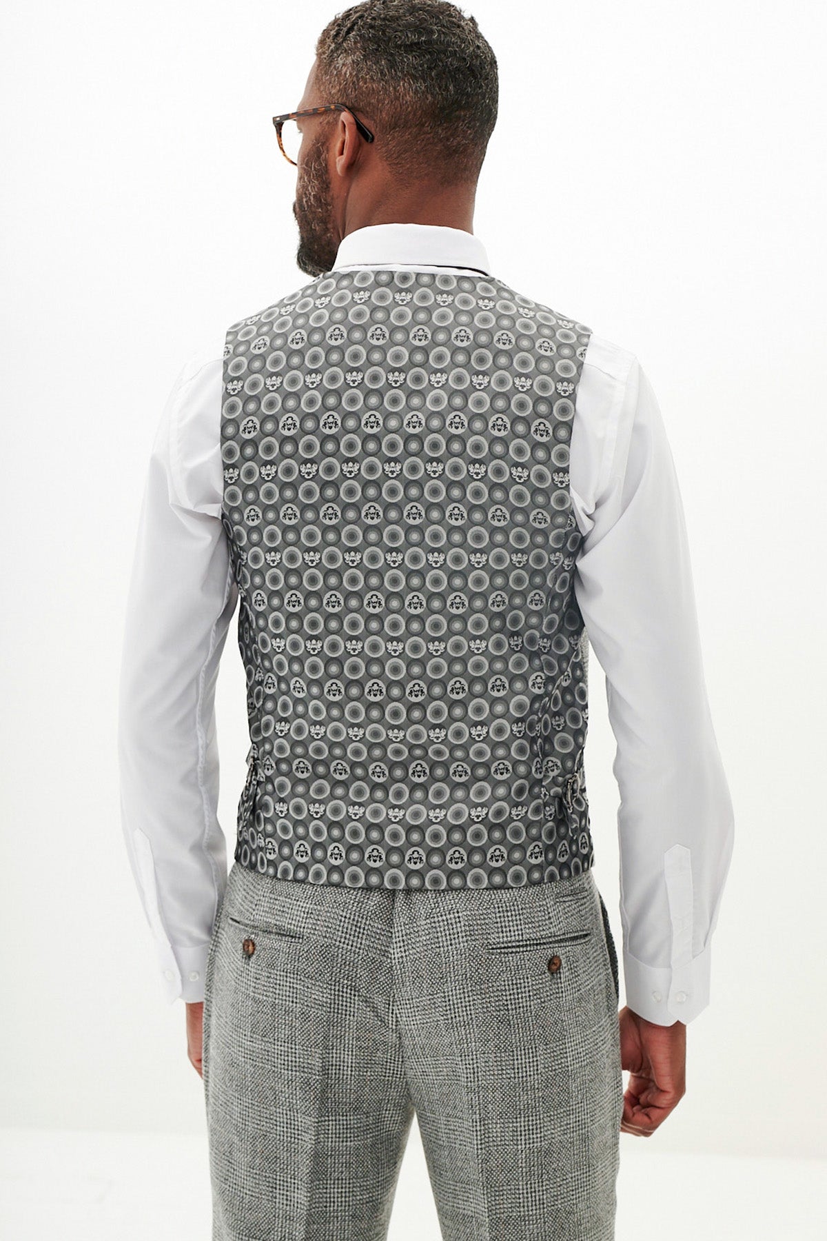 KRIS Silver Grey Tweed Suit for Men - Premium Wool Blazer & Pants Set | Formal Business Attire | Inspired by Jarrod Bowen | Perfect for Office, Weddings & Special Events