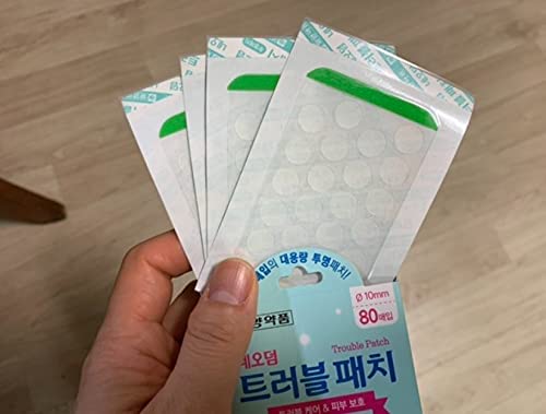 Neoderm Acne Blemish Patches - Transparent Hydrocolloid Pimple Patches (10 Pack, 80 Patches Each) for Face & Body - Korean Made Spot Treatment for Overnight Acne Relief - Perfect for Travel & Daily Skincare Routine