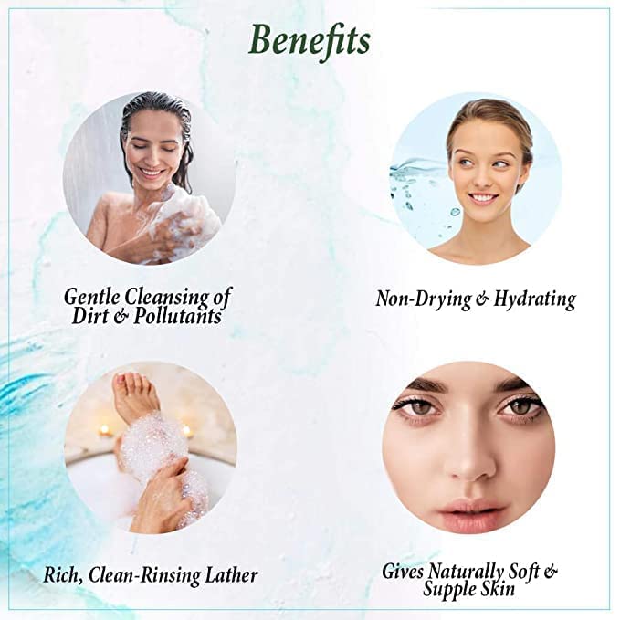 ECONATURE Skin Care Kit (4-Piece) - Body Lotion, Wash & Face Cream for Daily Care