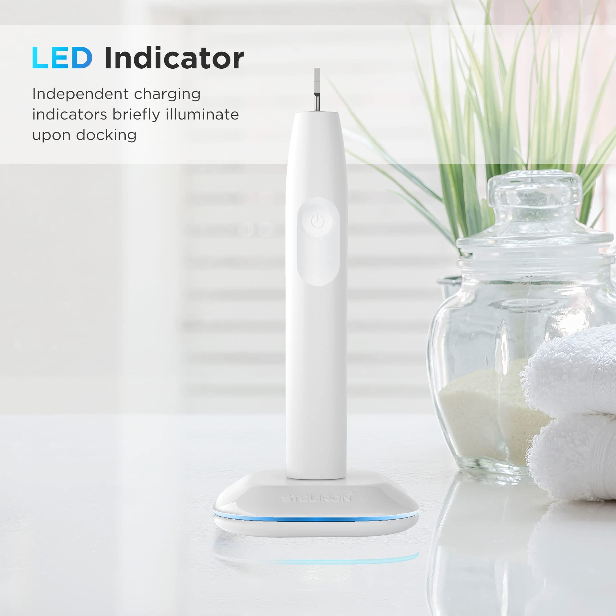 Braun Oral-B 3757 Electric Toothbrush Replacement Charger - Waterproof Inductive Base with USB Power Cord & LED Indicator | Travel-Friendly Charging Station for Braun Oral-B Series (Home, Office, Travel Use)