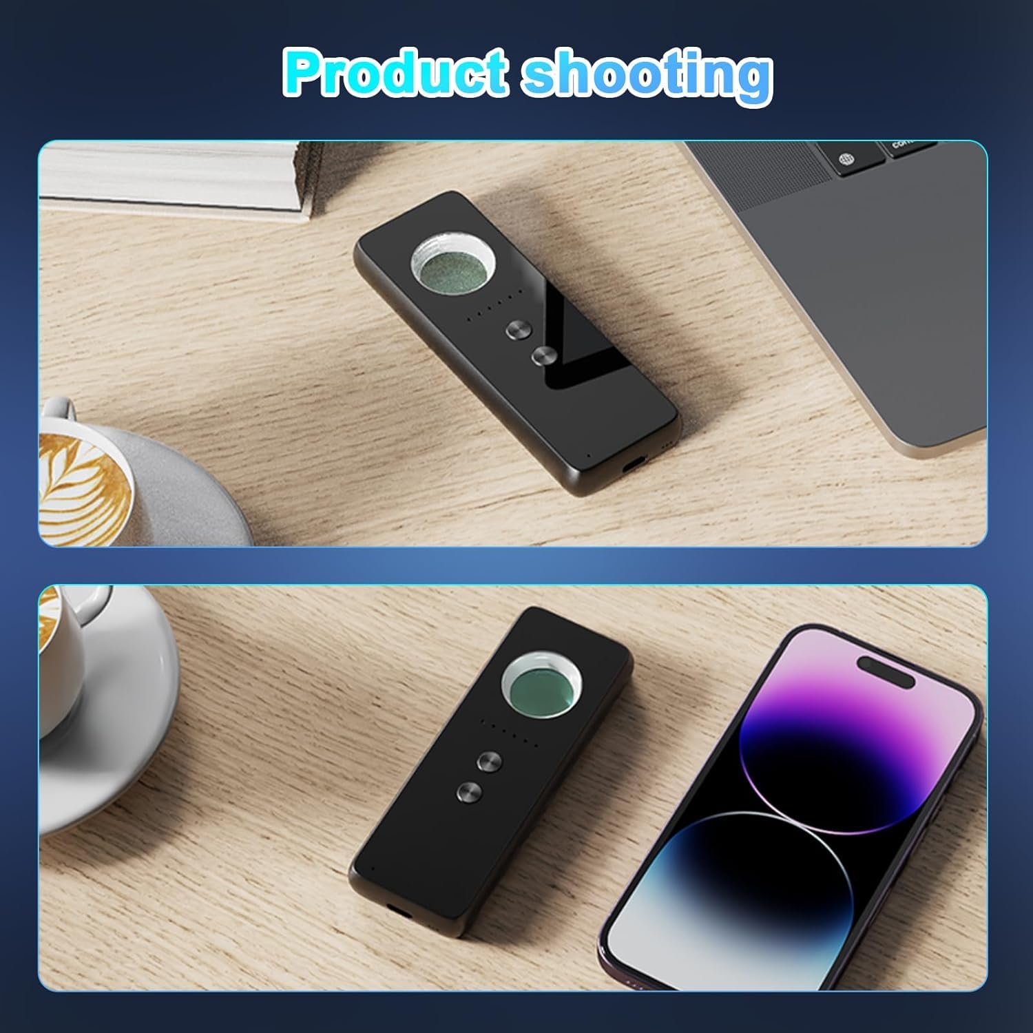 Professional Hidden Camera Detector & GPS Tracker Finder - 6 Sensitivity Levels, 4 Detection Modes, 10-Week Battery Life for Hotels, Airbnb, Offices & Travel Security