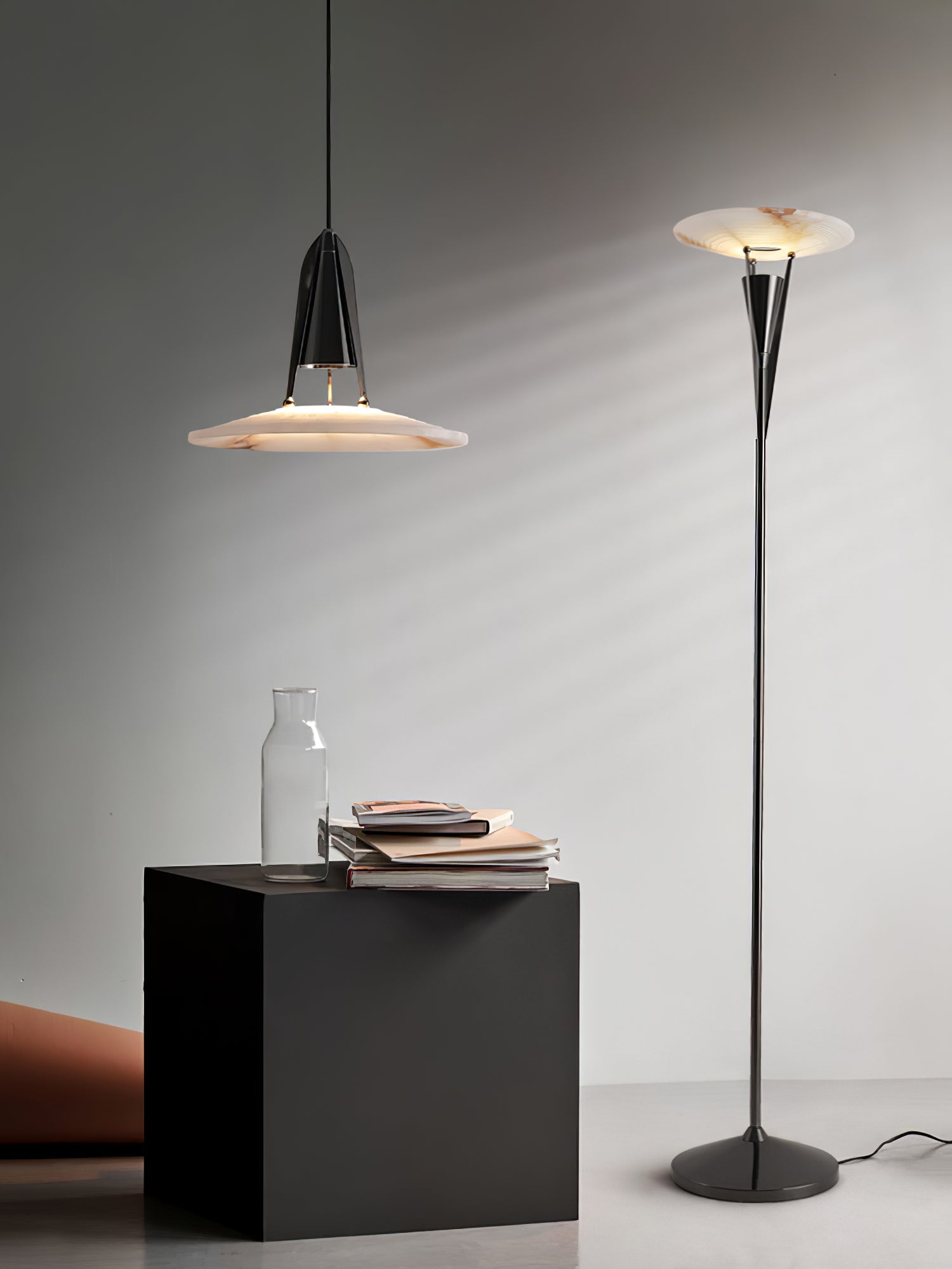 Modern Aragon Floor Lamp - Adjustable Height LED Standing Light for Living Room, Bedroom & Office - Warm White & Cool White Dimmable Lighting - Perfect for Reading, Relaxing & Decorating