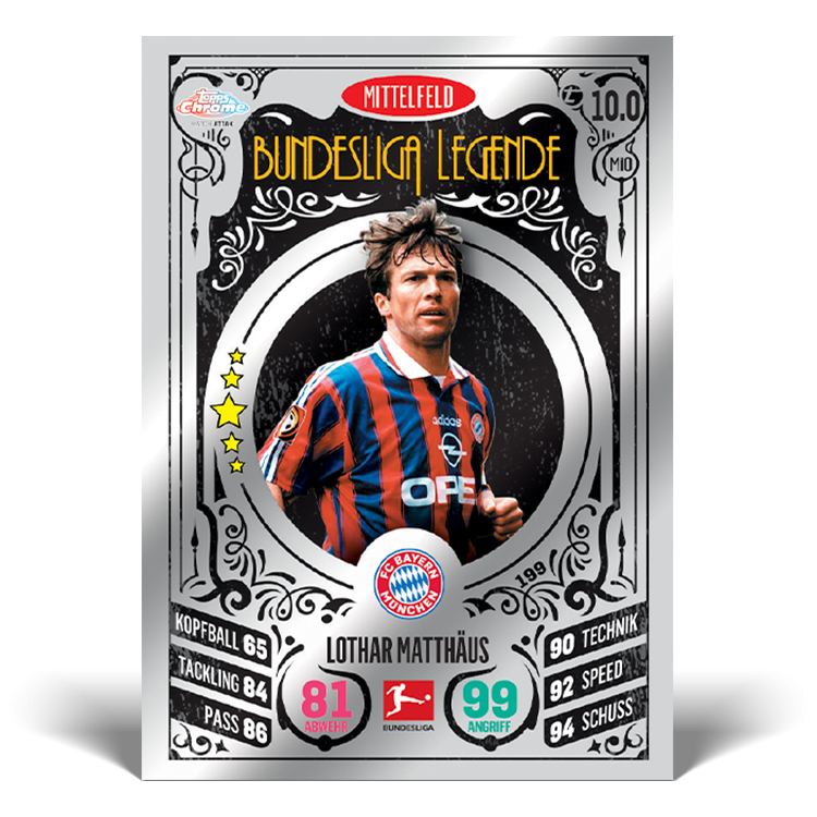 Topps Bundesliga Match Attax Chrome 2021/22 Soccer Trading Cards - Single Pack for Collectors & Fans | Perfect for Trading, Gifts & Display
