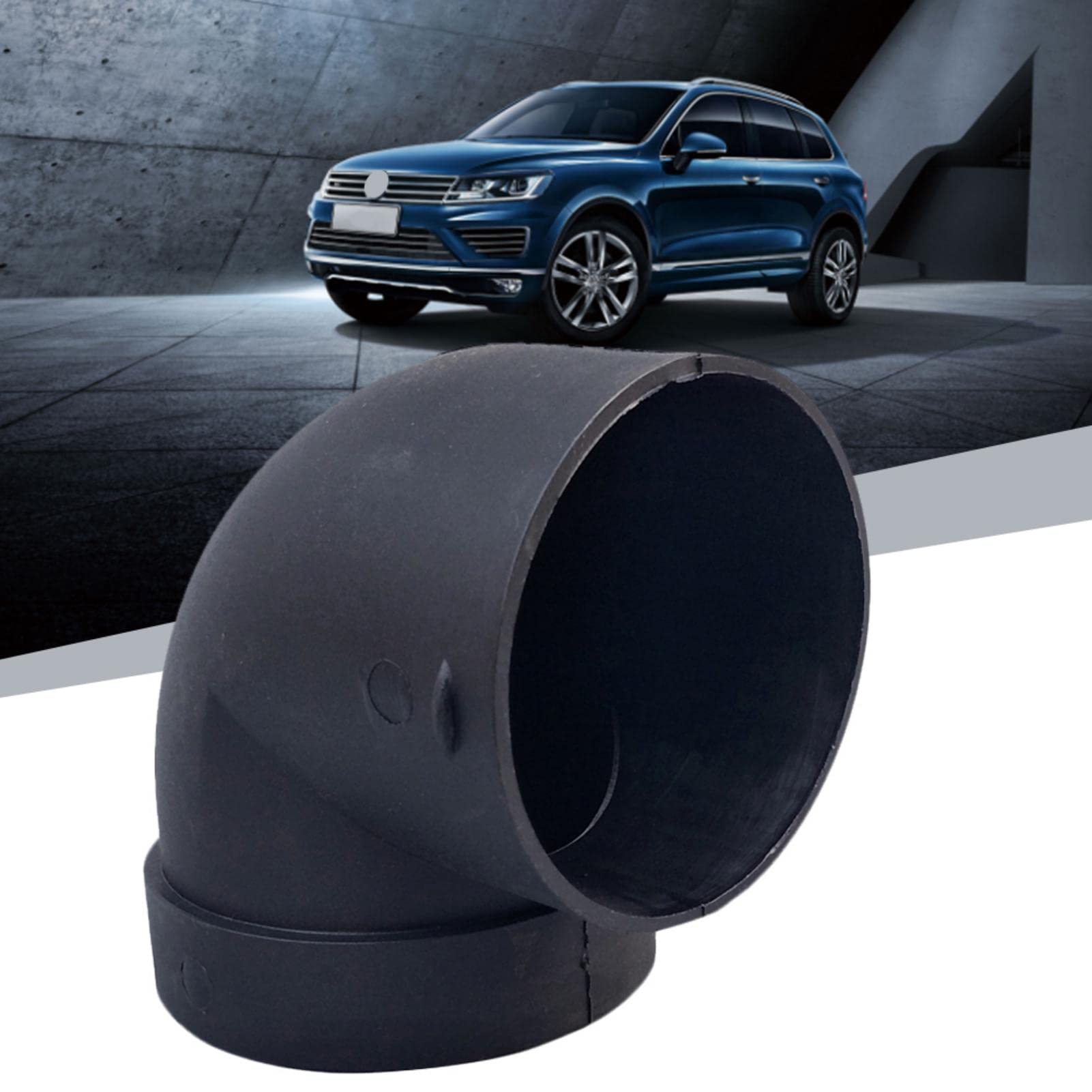75mm Car Heater Warm Air Ducting Pipe Elbow Outlet Connector - Black Plastic Air Parking Heater Accessory for Webasto & Eberspacher (2-Pack) - Perfect for RV, Truck & Van Heating Systems in Cold Weather