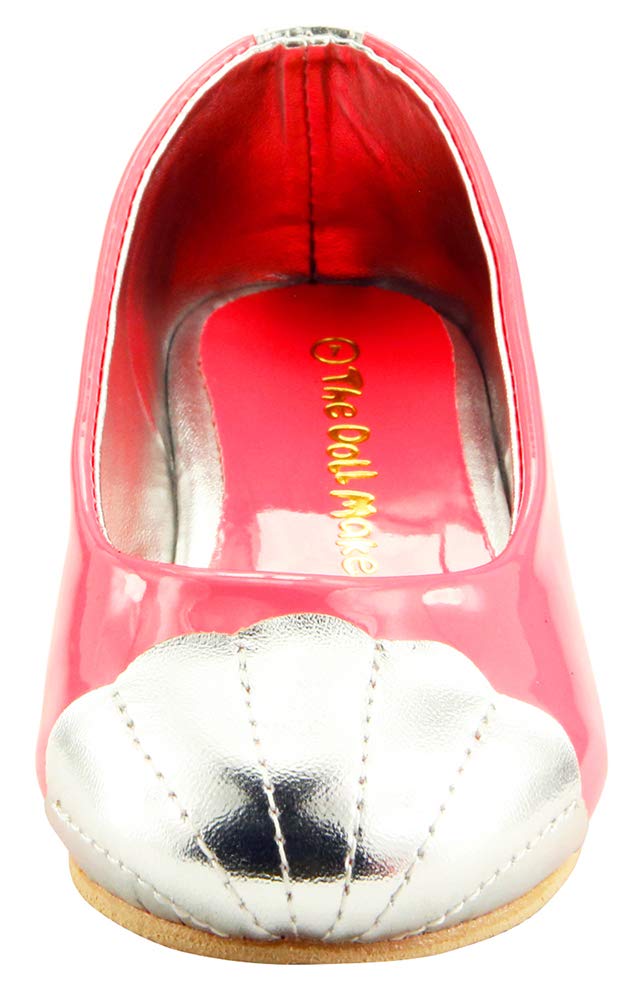 The Doll Maker Glitter Ballet Flat Shoes - Women's Sparkly Comfortable Slip-On Flats for Parties, Weddings & Everyday Wear