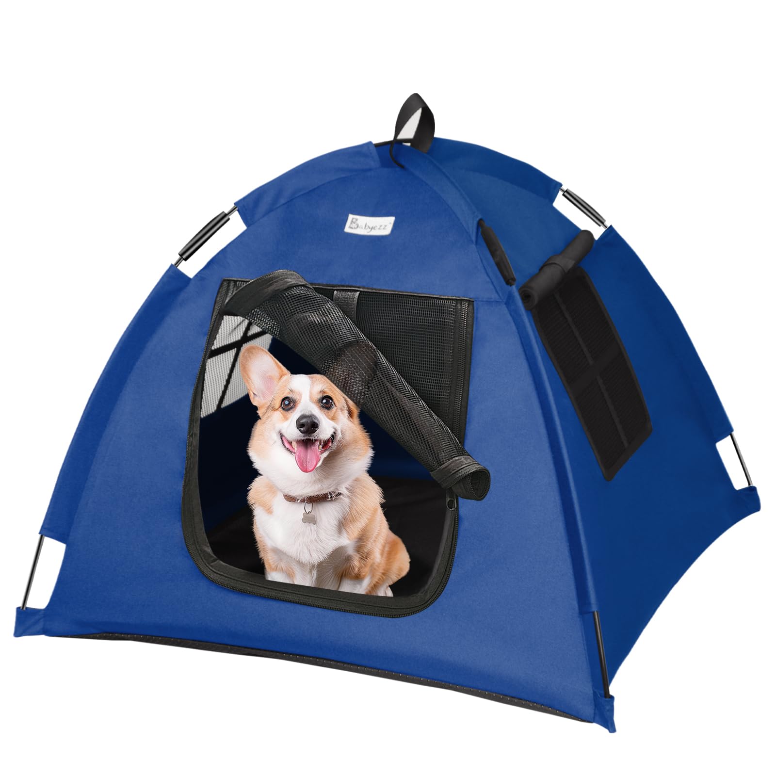 Waterproof Cat & Dog Tent House - Indoor/Outdoor Portable Pet Bed for Cats, Small Dogs, Bunnies & Small Animals (Blue, Small) | Perfect for Camping, Backyard & Home Use