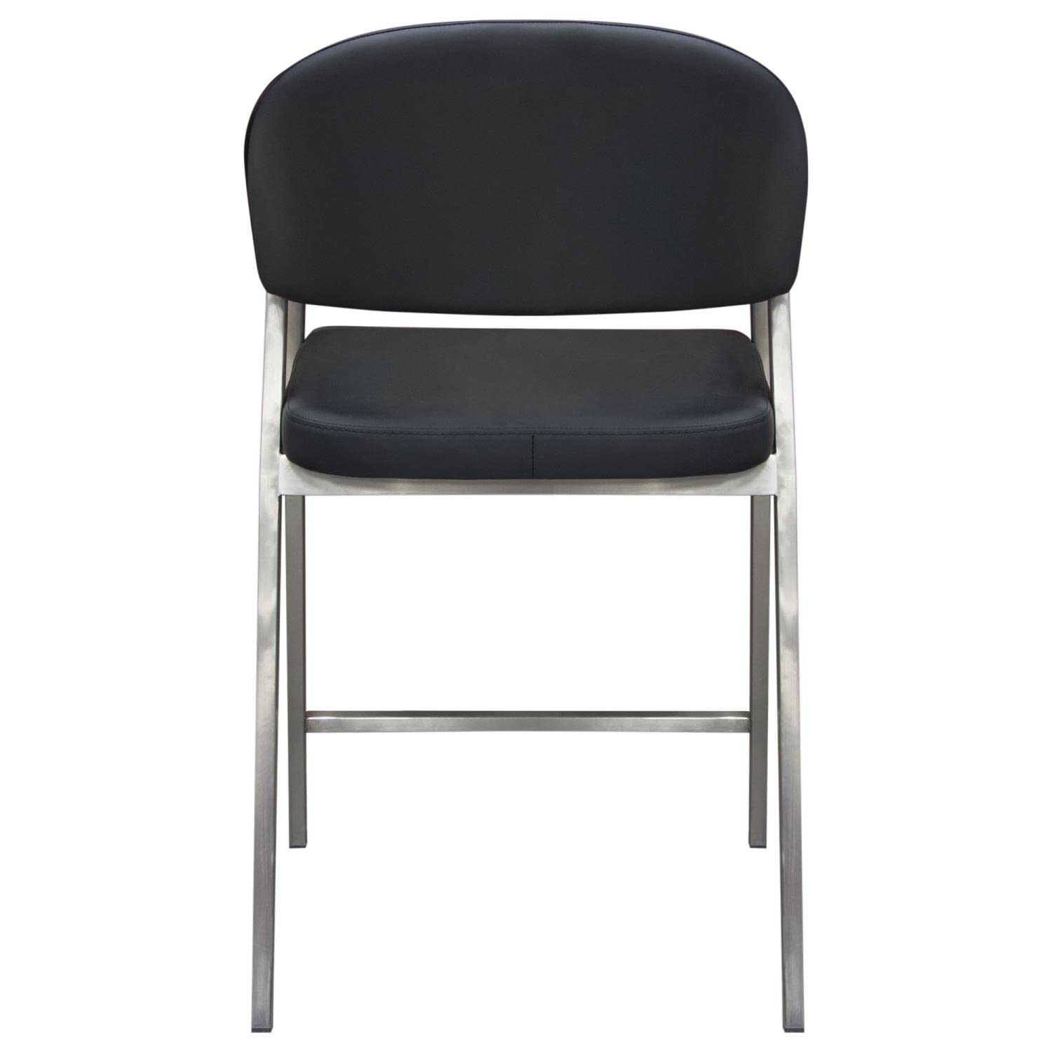 Diamond Sofa Adele Black Counter Stools Set of 2 - Perfect for Kitchen Islands, Breakfast Bars & Modern Dining Areas