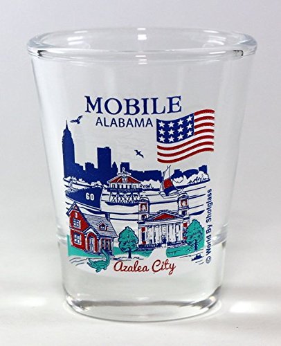 Mobile Alabama Great American Cities Collection Shot Glass - Perfect for Souvenirs, Gifts & Collectibles | Barware for Parties, Events & Home Decor