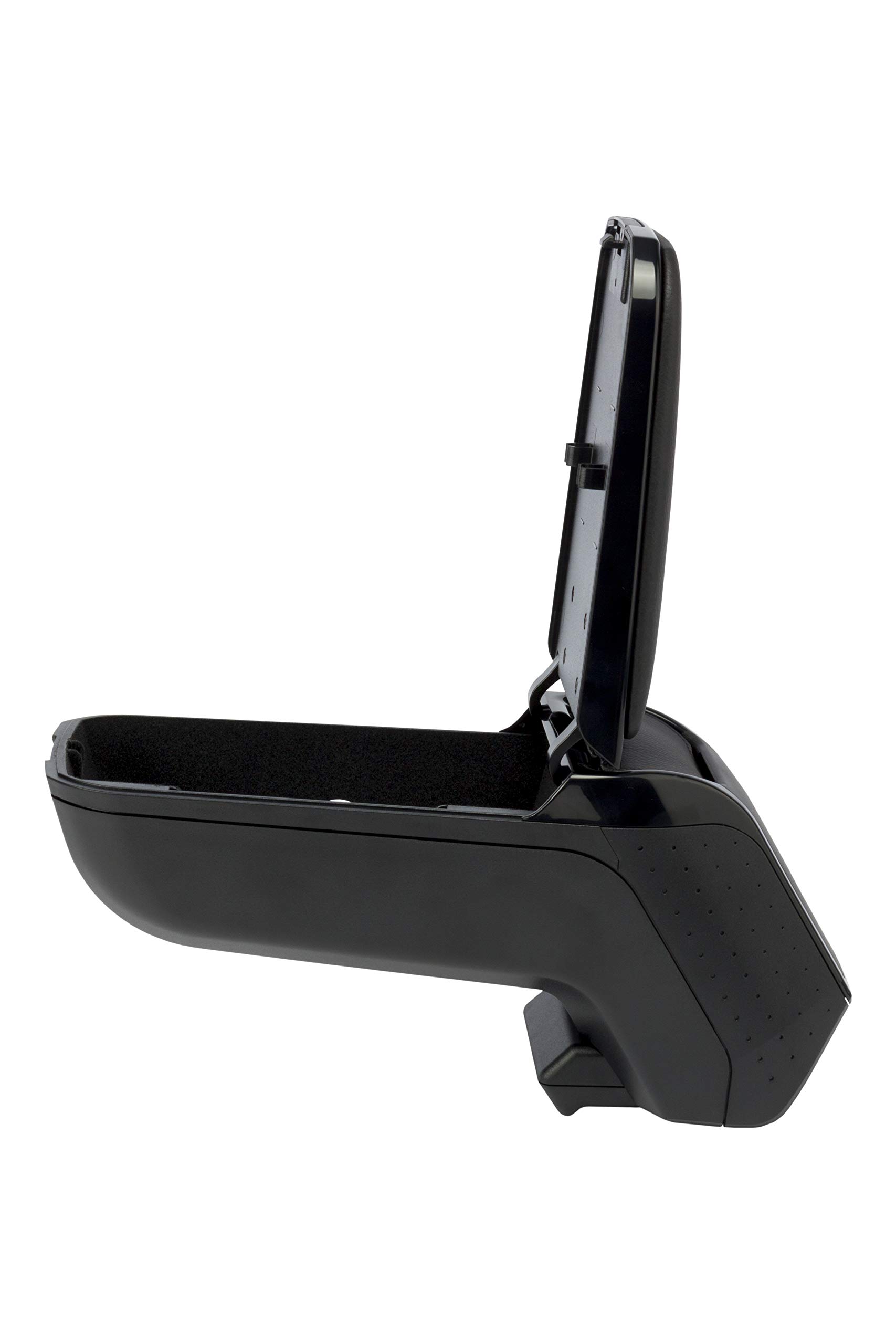 Dacia Lodgy (2018-) Black Foldable Armrest with Storage Compartment - 2 Pack Car Accessories for Comfort & Organization - Perfect for Road Trips & Long Drives