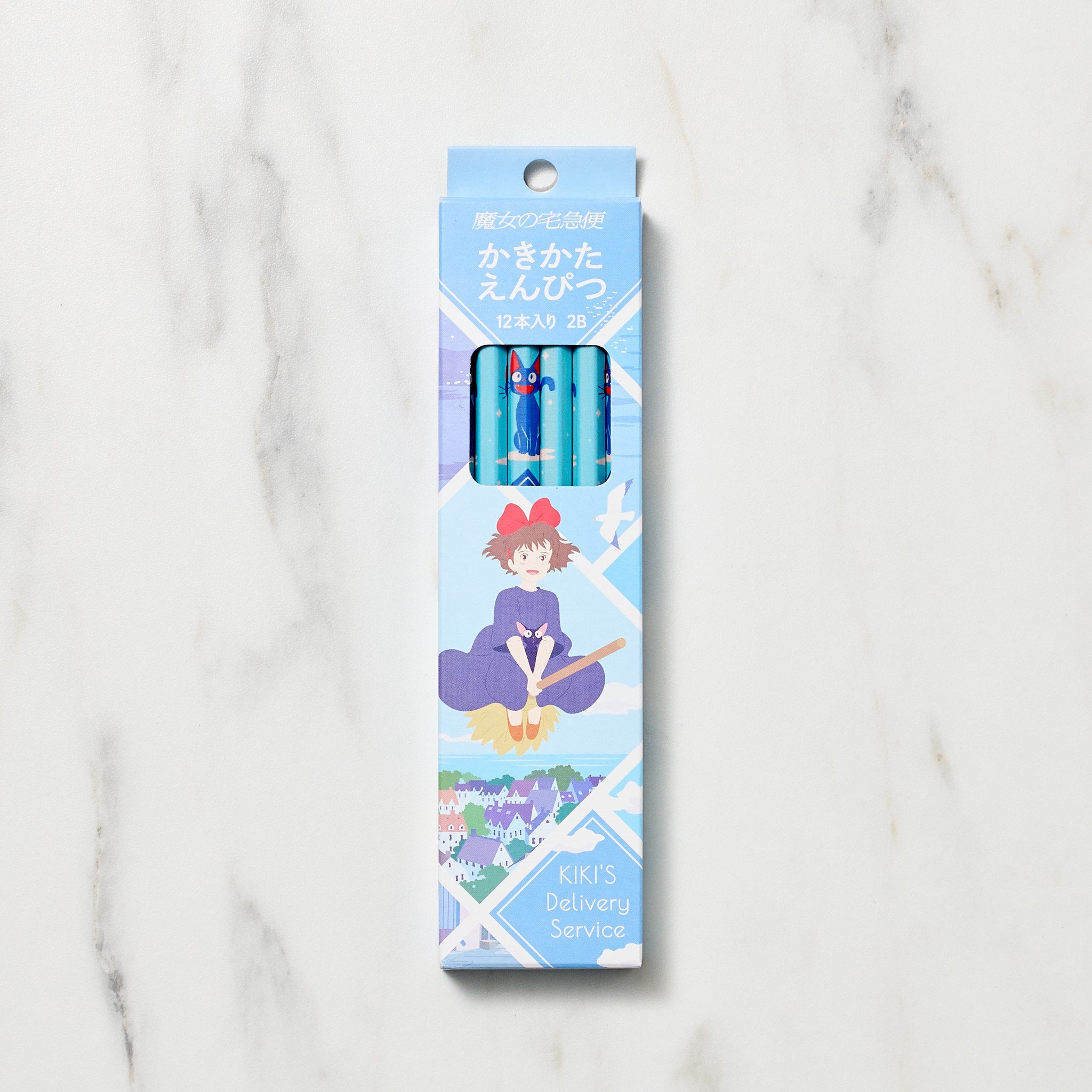 Kiki's Delivery Service Wooden Pencil Set - Anime Stationery Collection by Movic - Perfect for Writing, Drawing & Ghibli Fans Gift Ideas