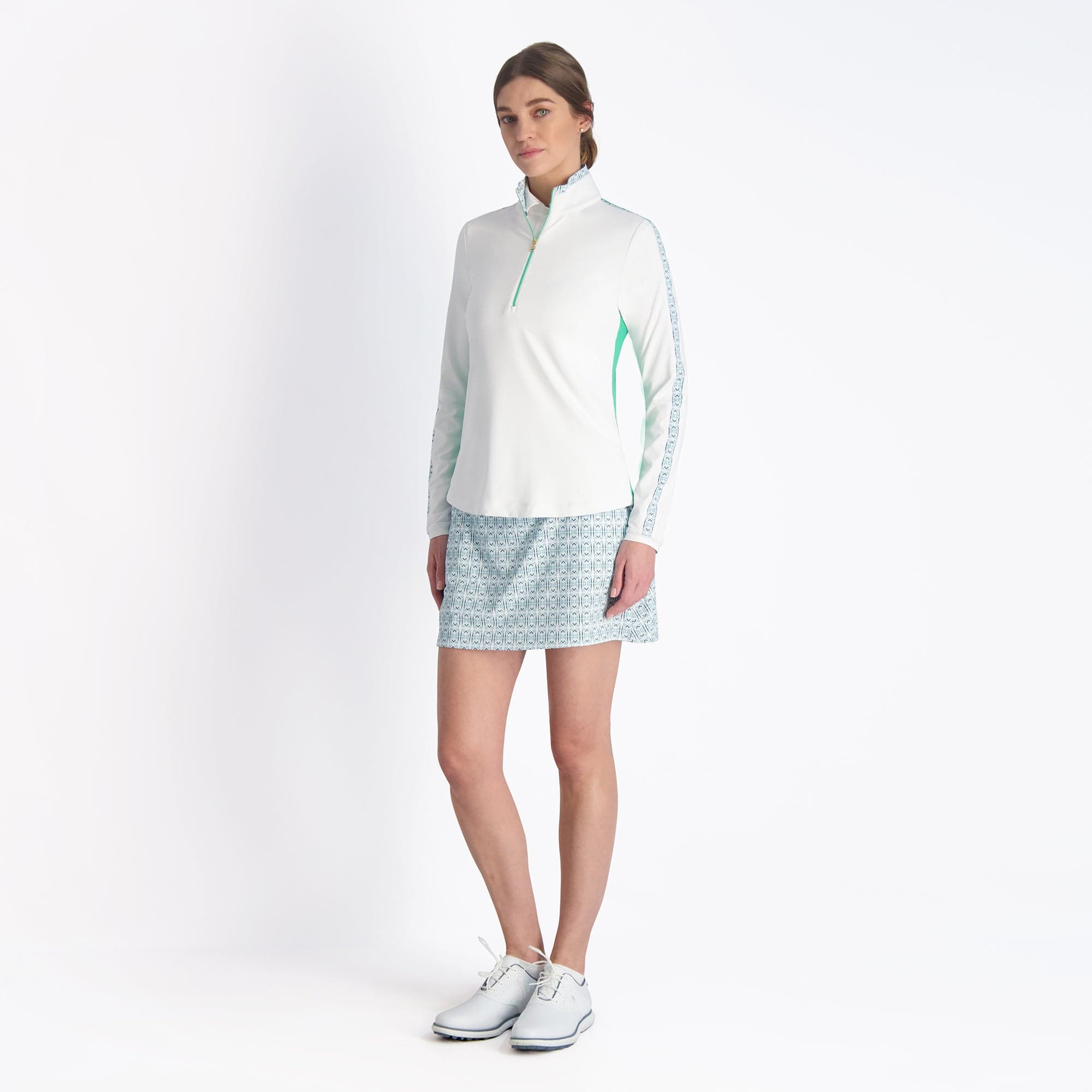 Aimee Zip Mock Neck Sweater - Stylish & Comfortable Women's Knit Top for Casual Wear, Office & Fall Outfits