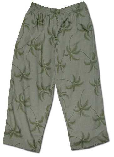 Women's Hawaiian Aloha Capri Pants - Lightweight Cropped Lounge Pants for Beach, Vacation & Summer Outfits | Trade Winds Collection