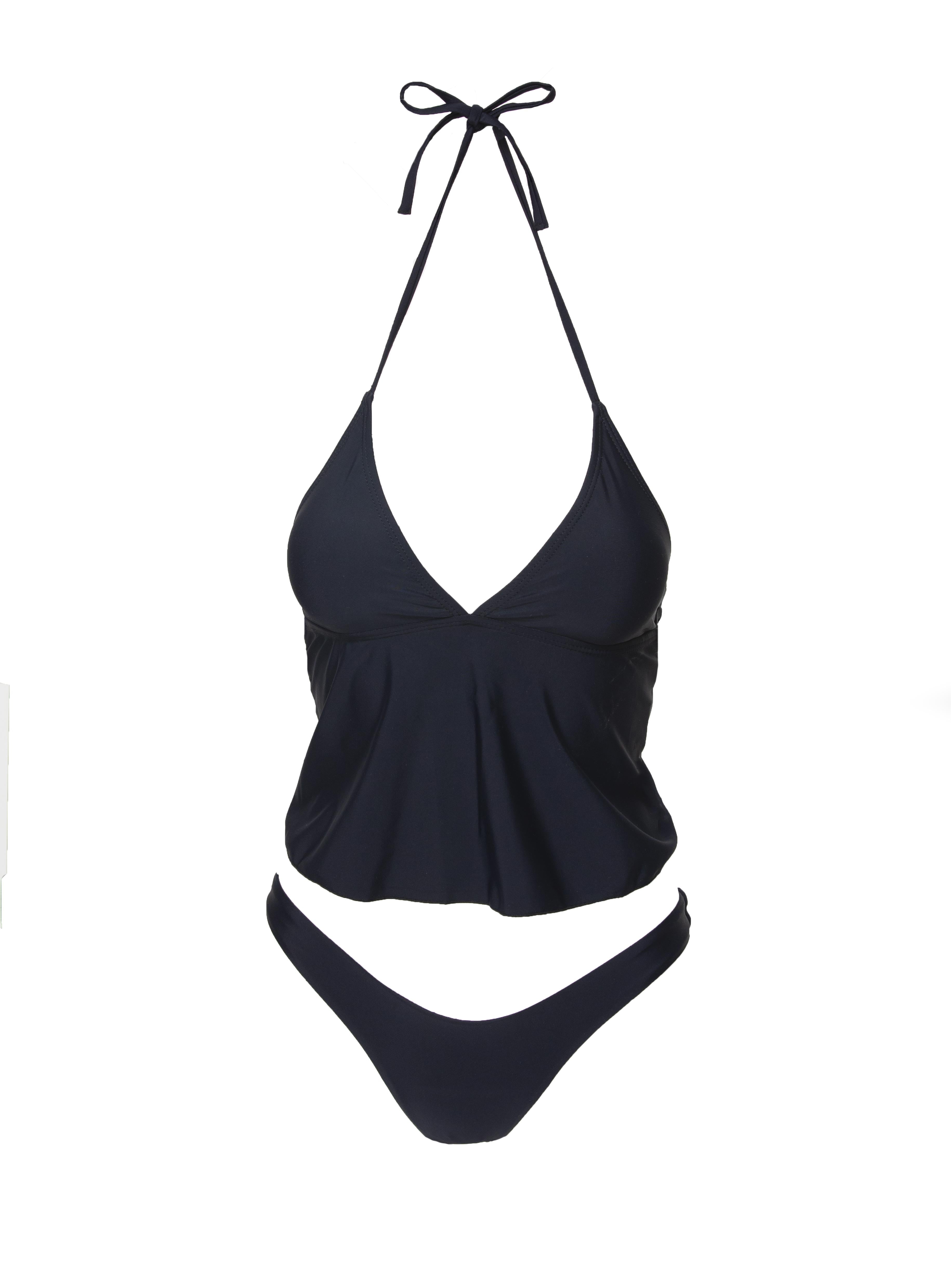 Alice Women's Black Bikini Bottoms - High Waisted Swimwear for Beach, Pool & Summer Vacations