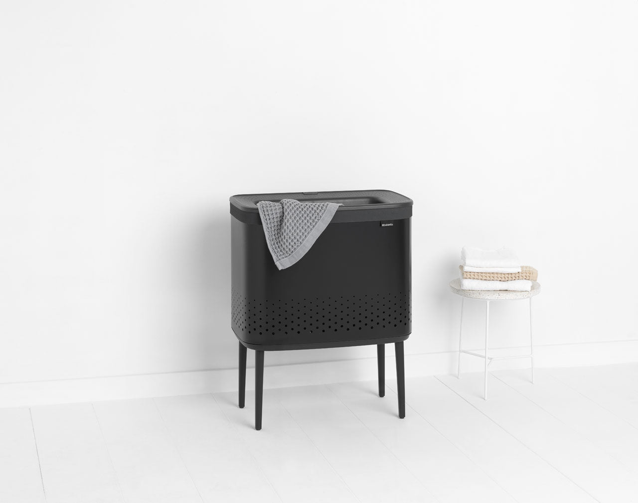 BO 60L Laundry Hamper with Lid - Foldable Clothes Basket for Bedroom, Bathroom, and Dorm Organization - Perfect for Sorting and Storing Dirty Laundry