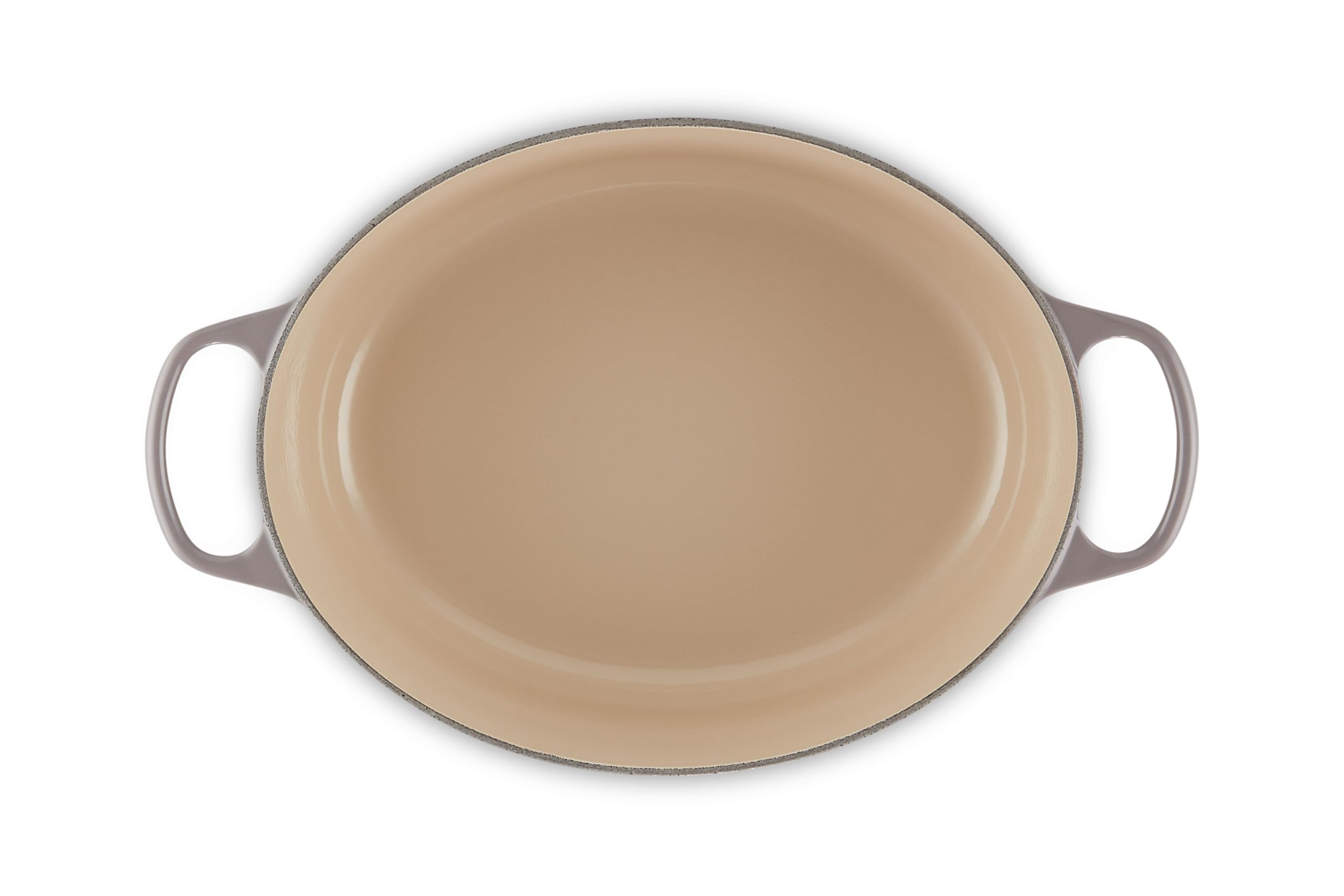 Le Creuset Signature Enameled Cast Iron Oval Dutch Oven 8 Quart - Oyster Color | Premium French Oven for Braising, Roasting & Baking | Perfect for Soups, Stews & Bread Making