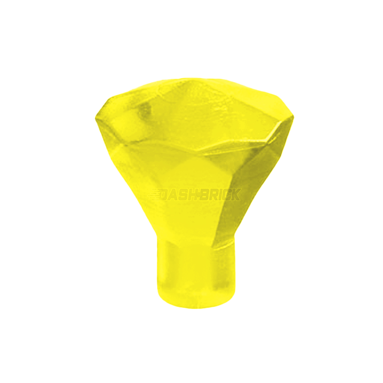 LEGO Minifigure Accessory - Diamond, Jewel, Crystal & Rock Piece in Trans Yellow (30153) | Perfect for LEGO City Mining Sets, Treasure Hunts & Custom Minifigure Designs