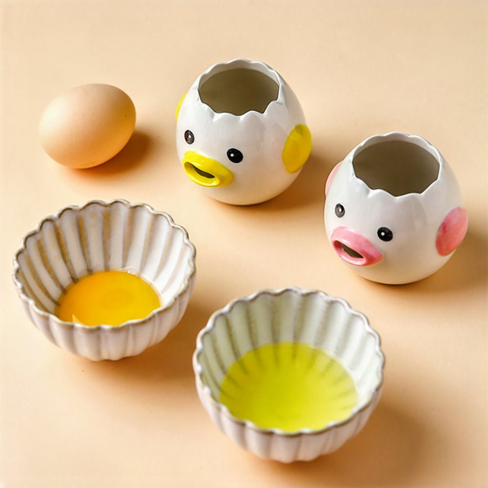 Bunty Ceramic Egg Yolk Separator - Premium Kitchen Tool for Baking & Cooking | Perfect for Chefs, Home Bakers & Egg Recipes