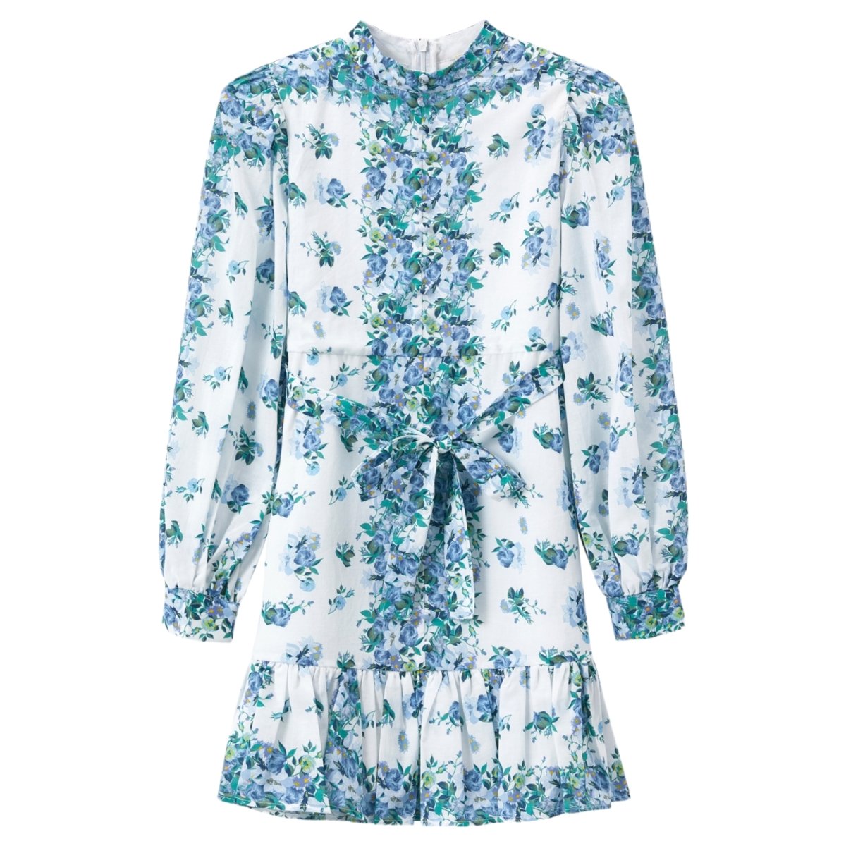 DARCY Floral Print Summer Dress for Women - Elegant A-Line Midi Dress with Short Sleeves | Perfect for Beach Vacation, Garden Party & Date Night