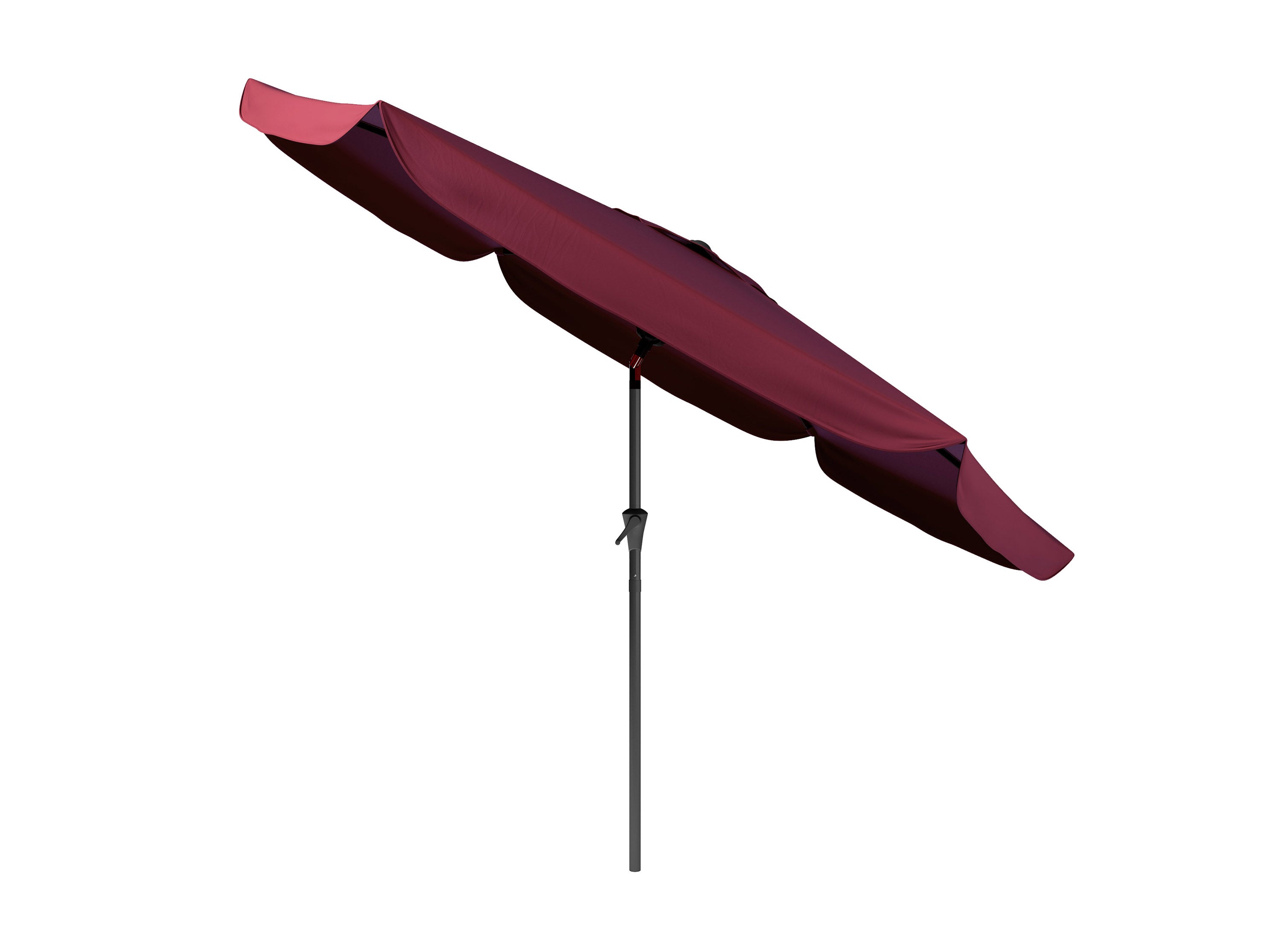 10ft Round Wine Red Patio Umbrella - Outdoor Sun Shade for Garden, Poolside, Deck, and Restaurant Use
