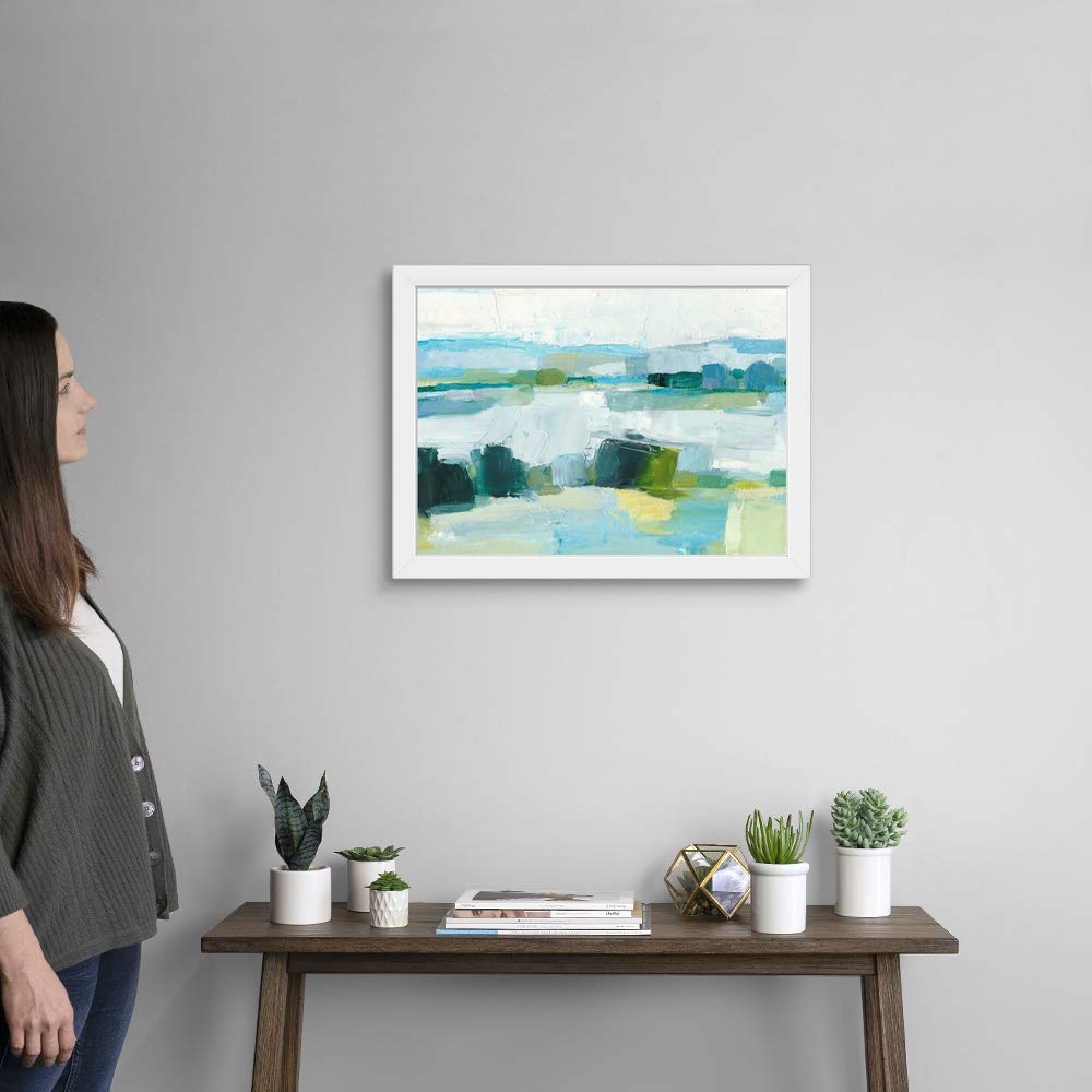 Cool Summer White Framed Art Print - Modern Wall Decor for Living Room, Bedroom & Office - Perfect for Home & Office Decor