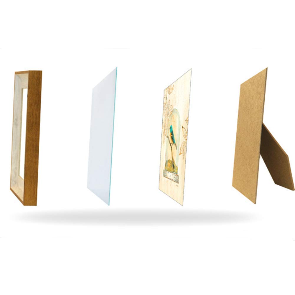 5x7 White Picture Frames - Wall & Desktop Display for Photos