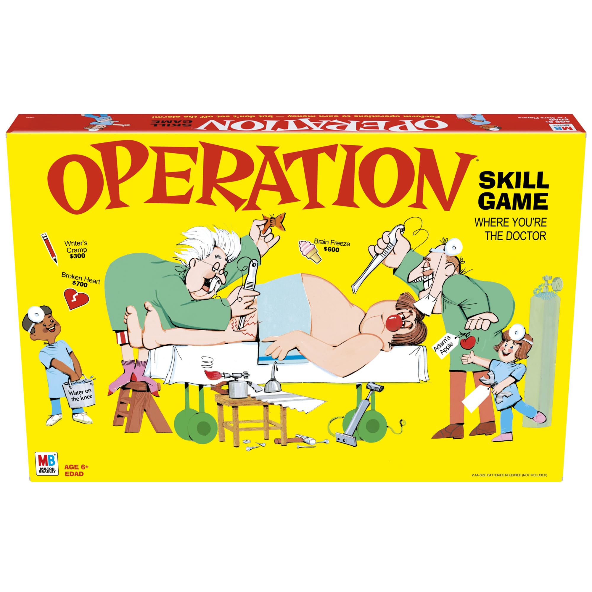 Operation Electronic Board Game for Kids Ages 6+ | Fun Family Board Game for 1+ Players | Educational Kids Gift (Amazon Exclusive) | Perfect for Family Game Nights, Birthday Parties & Indoor Activities