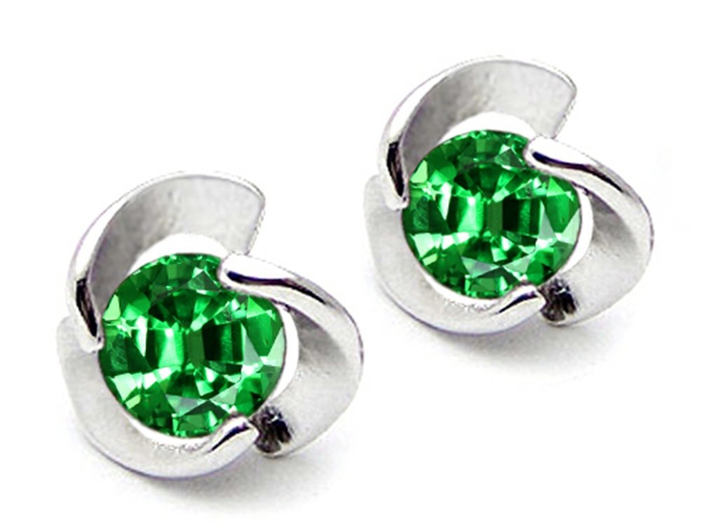 Star K Sterling Silver Round Flower Earring Studs - Elegant Floral Jewelry for Women | Perfect for Weddings, Parties & Everyday Wear