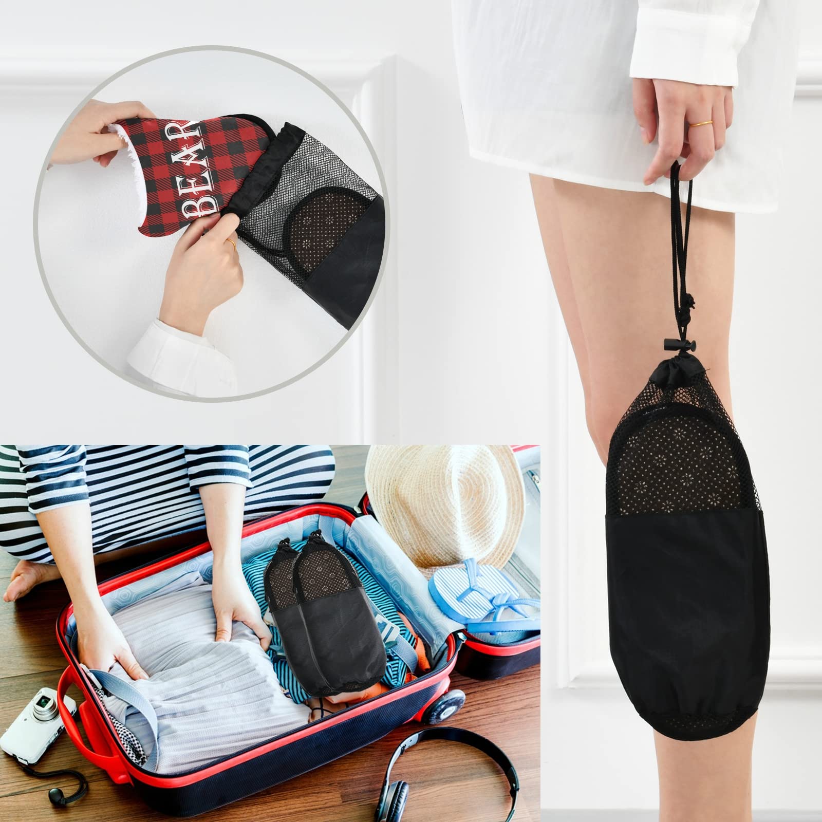 **Dussdil Soft Memory Foam House Slippers for Women & Men - Non-Slip Indoor & Travel Slippers - Comfortable Hotel Bedroom Shoes for Home, Spa & Relaxation**