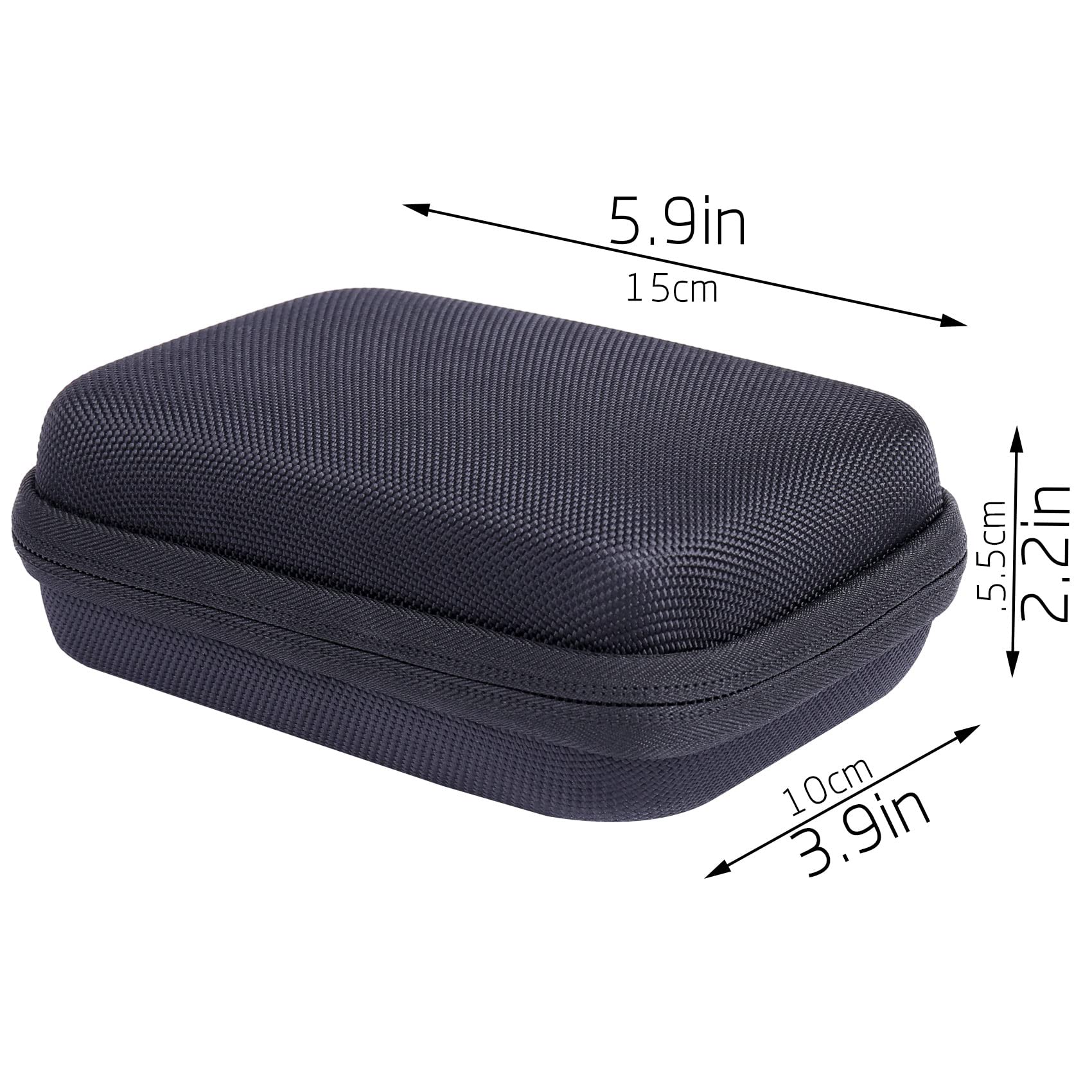 Khanka Hard Storage Case for MUNBYN & NiiMbot D11 Bluetooth Label Printers - Protective Travel Case for Wireless Label Maker Machine (Black) - Perfect for Office, Warehouse & Home Organization