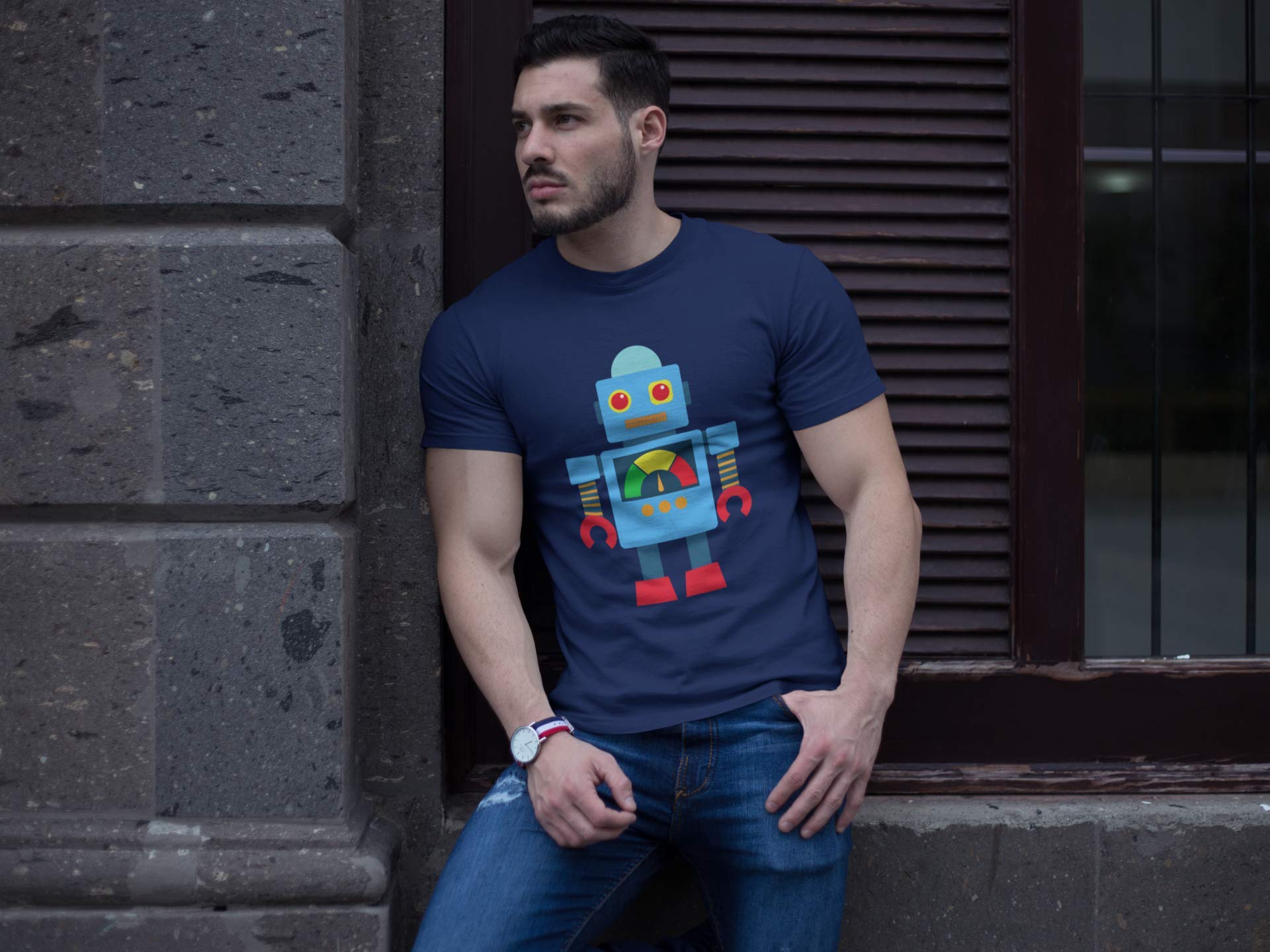 Funny Retro Robot Toy Design Vintage Humor Novelty T-Shirt - Perfect for Gifts, Cosplay, and Geek Fashion