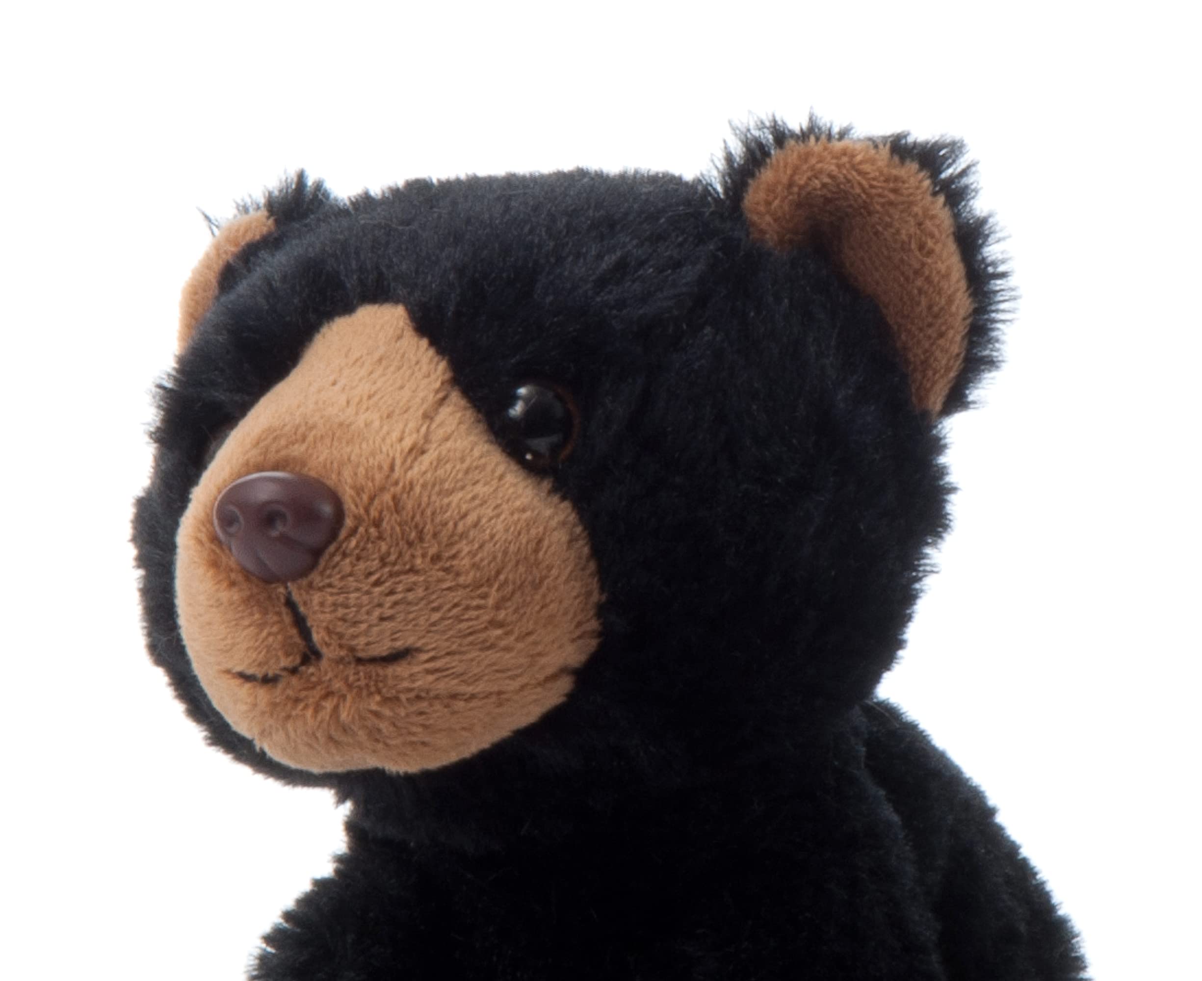 Wild Onez 9-Inch Black Bear Plush Toy - Soft Stuffed Animal for Kids, Perfect Gift for Birthdays & Holidays - Great for Cuddling, Nursery Decor, and Themed Petting Zoo Play
