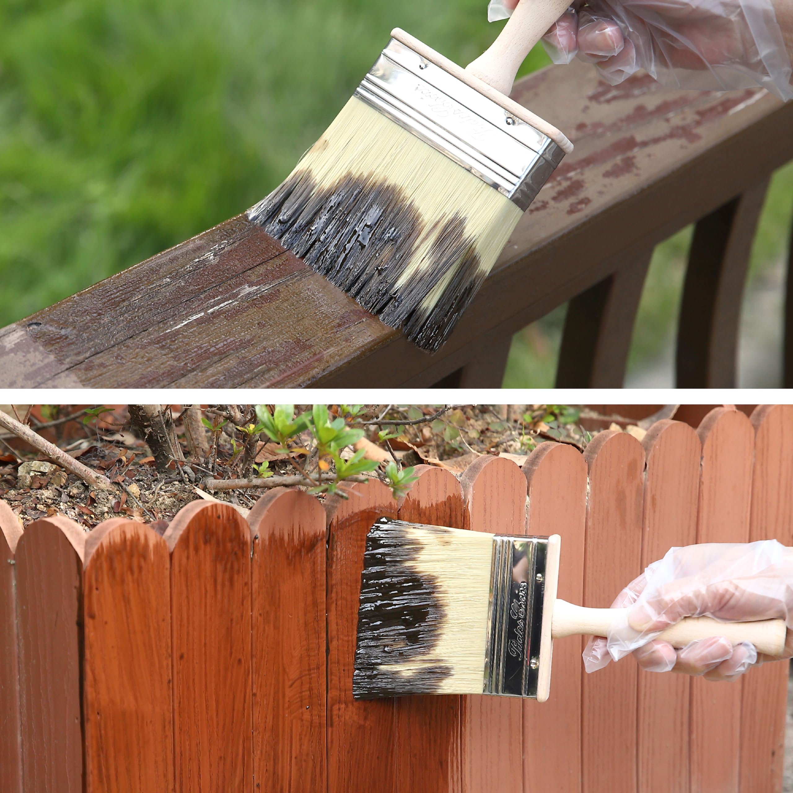 Bates Deck Stain Brush Set - 4