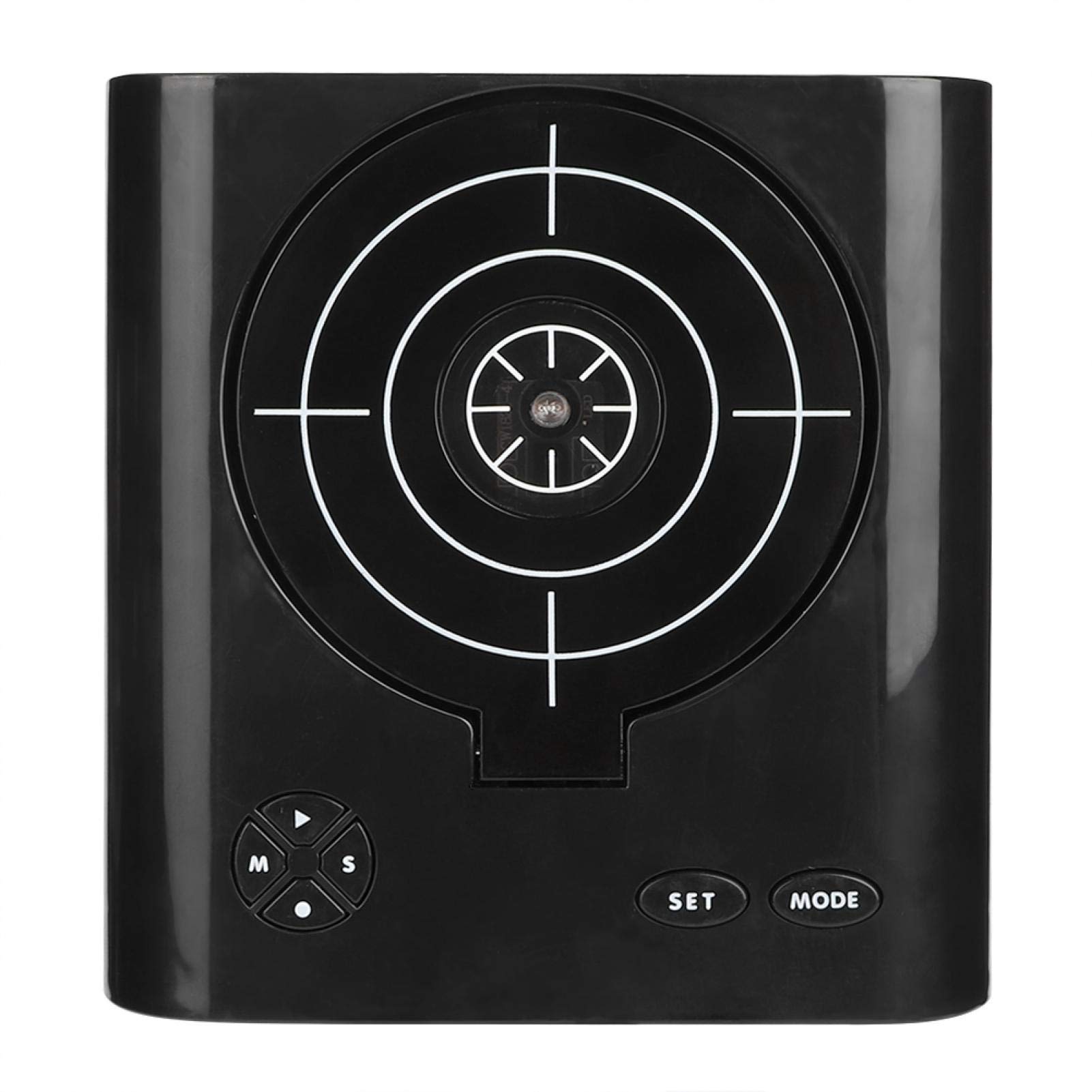 Digital Shooting Alarm Clock with Time Setting & Target Design - Perfect for Bedroom, Office, and Home Decor (Black) | Wake Up Game & Fun Morning Routine