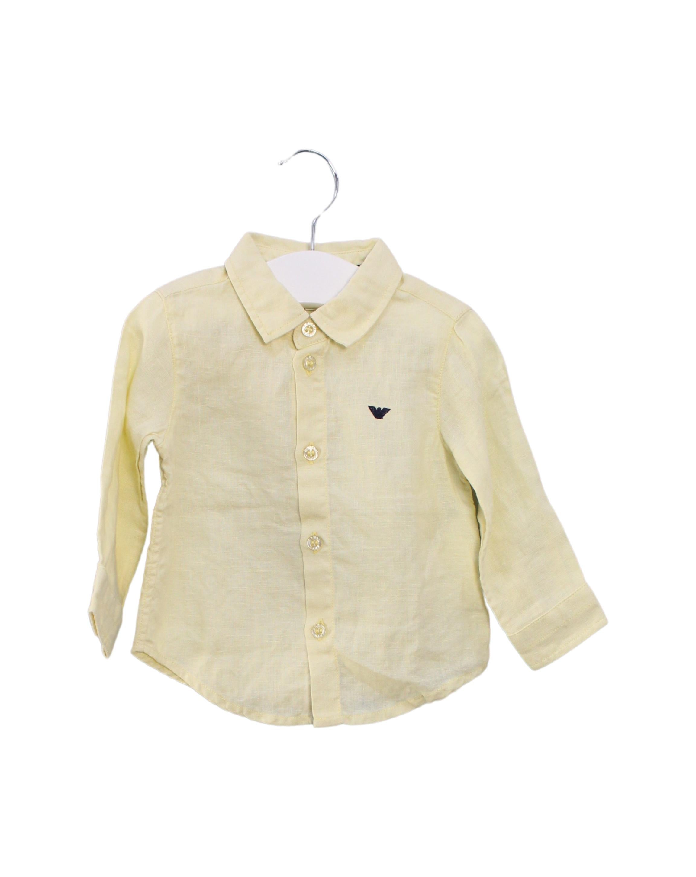 Armani Baby Boys Short Sleeve Cotton Shirt - 10175851 | Classic Casual Wear for Infants & Toddlers | Perfect for Playdates, Family Outings & Special Occasions