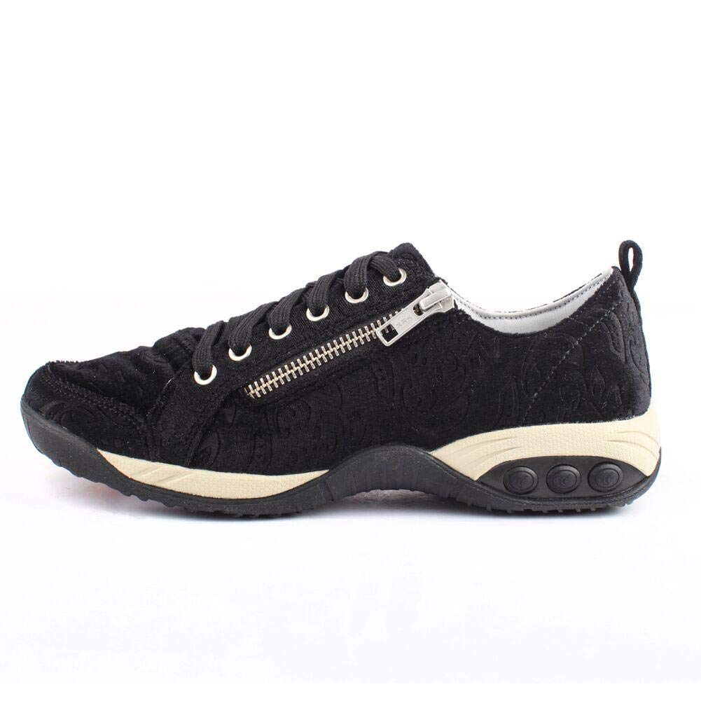 Therafit Women's Sienna Side Zip Walking Shoes - Comfortable Sport Casual Sneakers for Women with Arch Support | Perfect for Walking, Travel & Everyday Wear