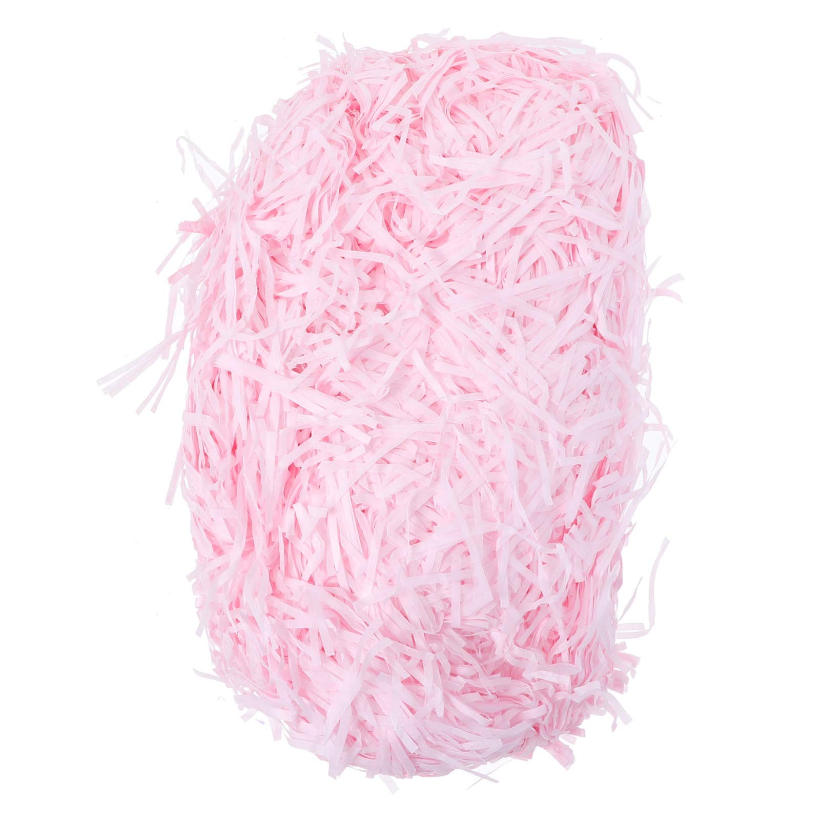 Premium Hemoton Crinkle Cut Paper Shreds - 100g Pink Gift Box Filler for DIY Wrapping, Basket & Box Decoration | Eco-Friendly Confetti for Parties, Wedding Decor & Craft Projects