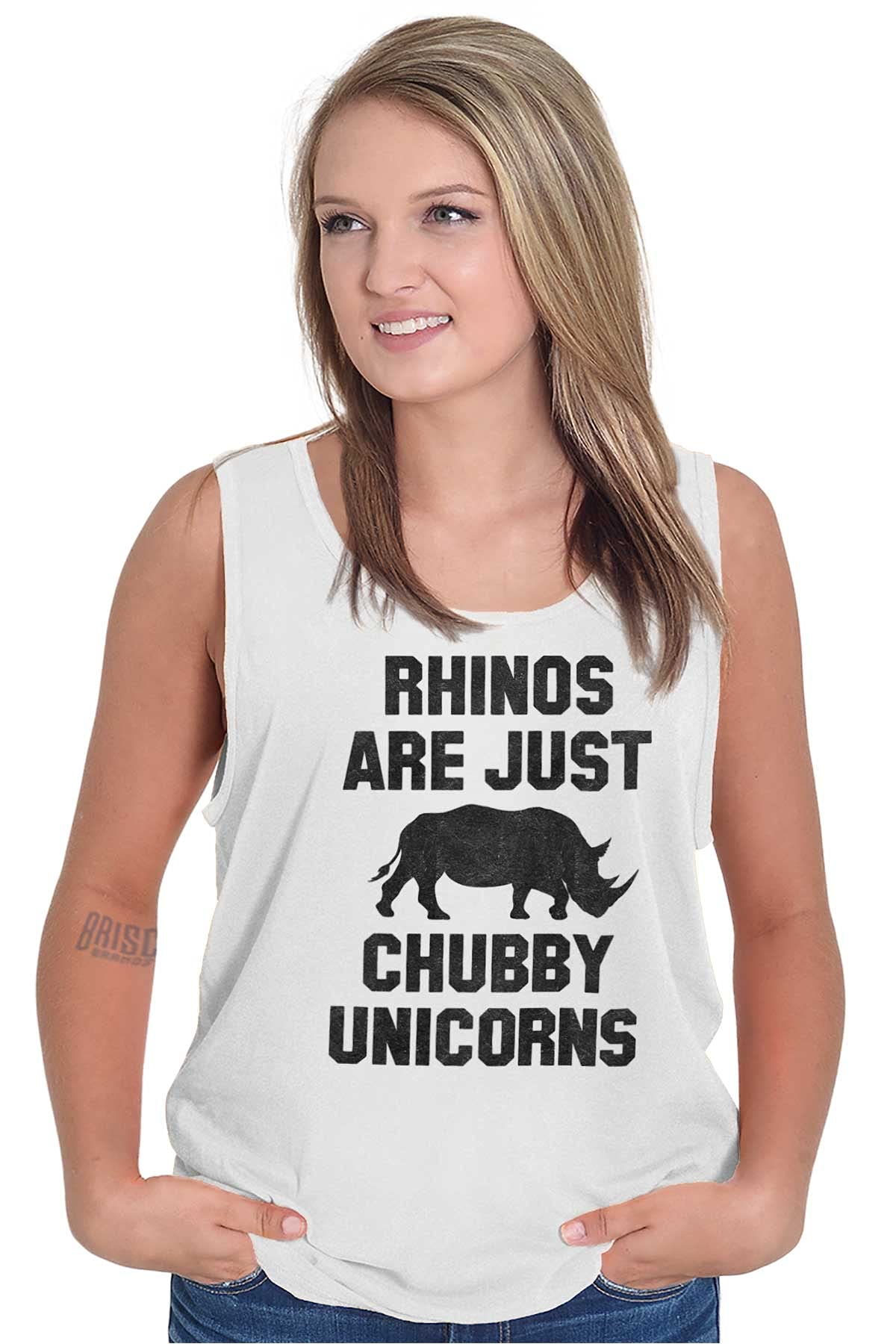 Funny Rhino Unicorn Graphic Tank Top for Men & Women - Perfect for Casual Wear, Gifts, and Animal Lovers