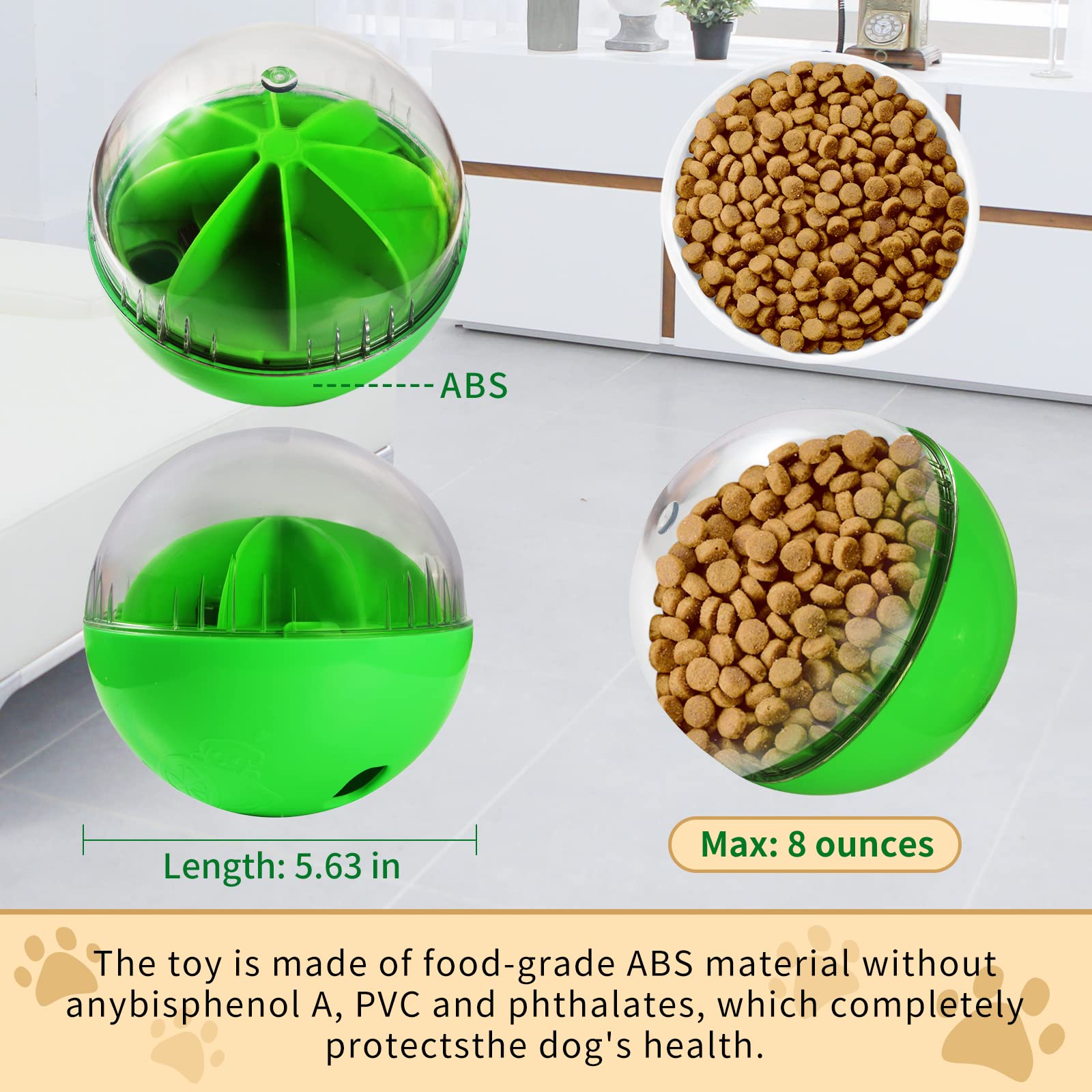 Interactive Treat Dispensing Dog Toys - Slow Feeder Puzzle Ball for Small, Medium & Large Breeds | Fun Training & Mental Stimulation for Pets