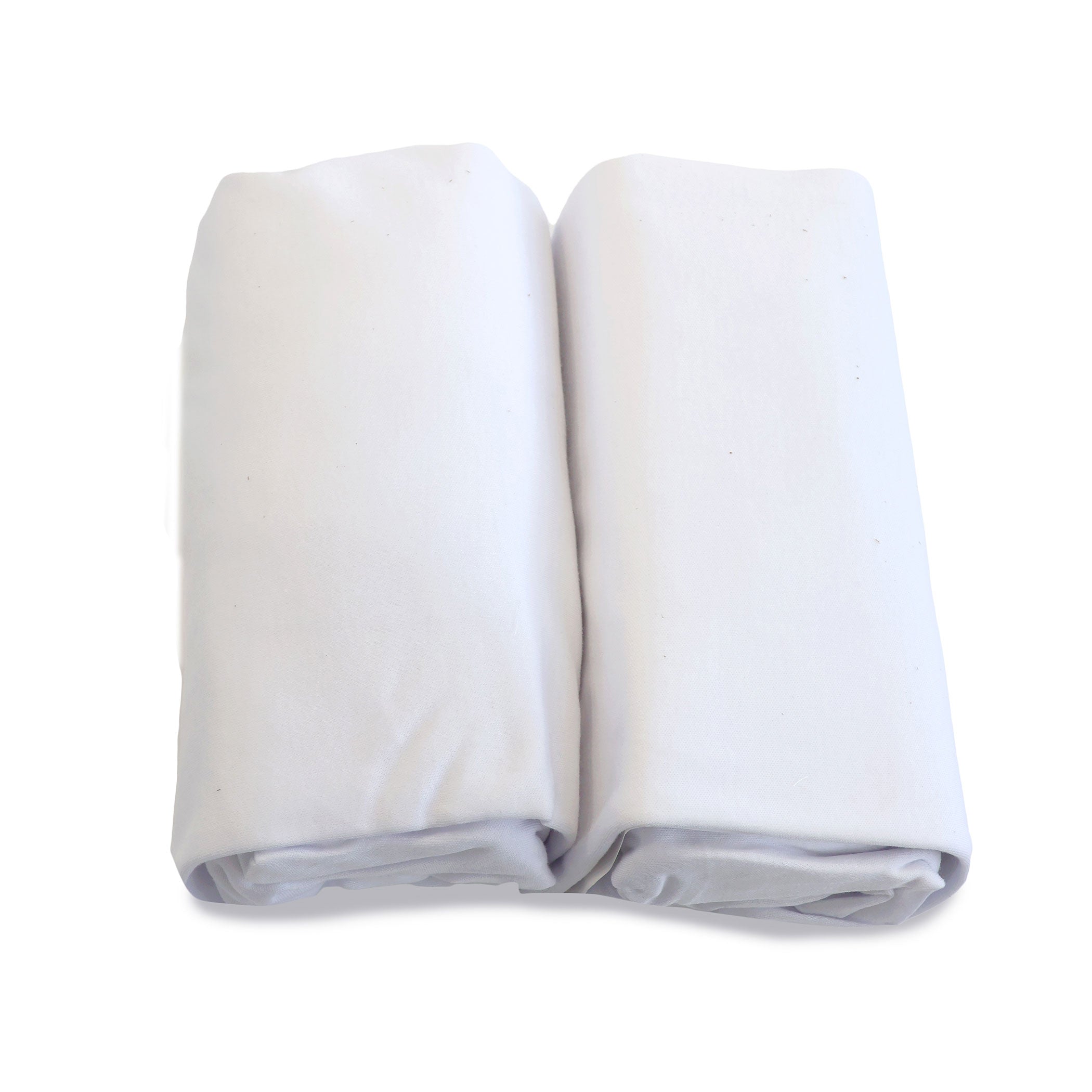 Premium Bamboo White 2-Pack Jersey Fitted Sheets - Ultra Soft & Breathable Bed Sheets for Queen/King Size Mattresses - Perfect for Hot Sleepers & Allergy Relief