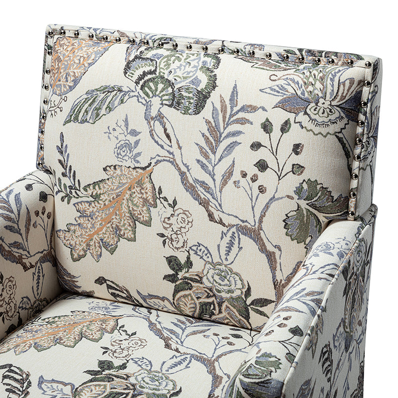 Bradley Armchair - Modern Accent Chair for Living Room, Bedroom & Office - Comfortable Upholstered Lounge Chair with Sturdy Wooden Legs - Perfect for Relaxing, Reading & Decorating Your Home