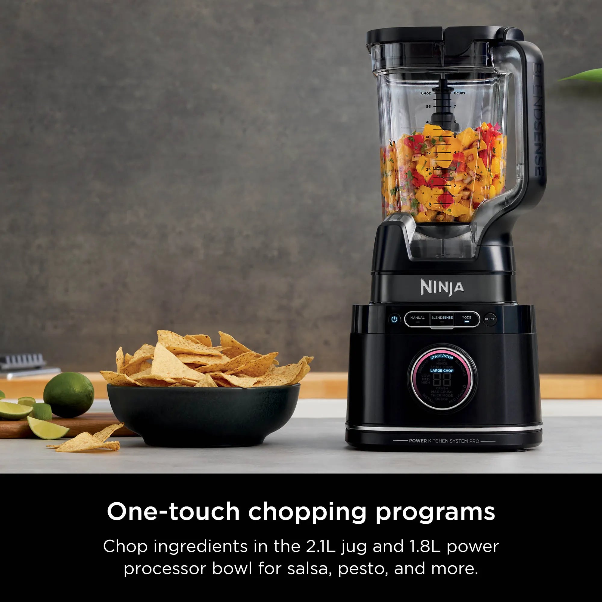 Ninja Detect Kitchen System Power Blender + Food Processor Pro - High-Speed Blending & Food Processing for Smoothies, Sauces, Dough & More - Perfect for Home Cooking & Meal Prep