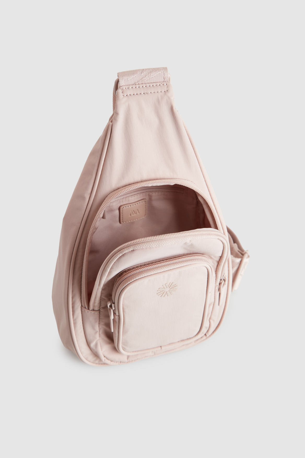 Gia Multi Pocket Nylon Sling Bag for Women & Men - Lightweight Crossbody Shoulder Bag - Perfect for Travel, Hiking, Work & Everyday Use