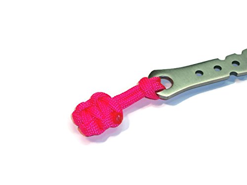 RedVex Zipper Pulls & Paracord Lanyards - Pink 2.5 inch (3 Pack) for Outdoor Gear & Knives