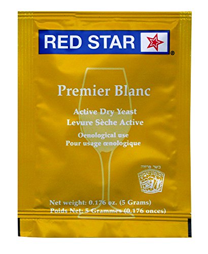 Premium Blanc Champagne Yeast for Home Brewing - Red Star (Pack of 10) | Ideal for Sparkling Wines, Ciders & Champagne Making
