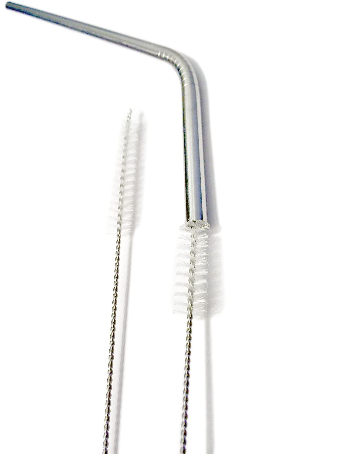 6 Pack Stainless Steel Straw Cleaning Brush - Perfect for Reusable Tumbler, Glass, Metal & Bamboo Straws | Eco-Friendly Cleaning Tool for Smoothies, Iced Coffee & Bubble Tea