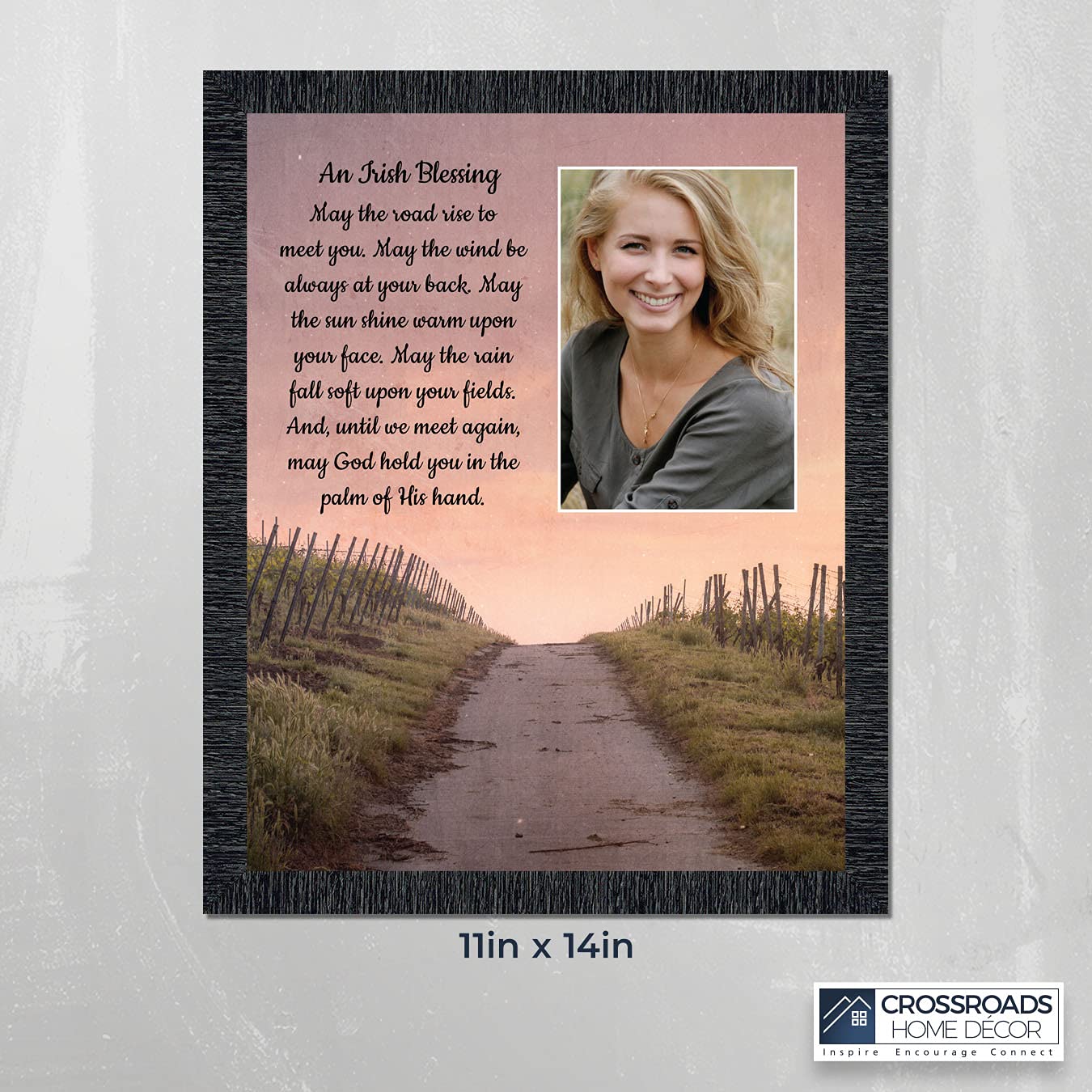 Celtic Irish Blessing Wall Decor - May the Road Rise Up to Meet You Sign - Rustic Home Blessing Art for Housewarming Gifts | Perfect for St. Patrick's Day Decor, Irish-Themed Rooms & New Home Blessings