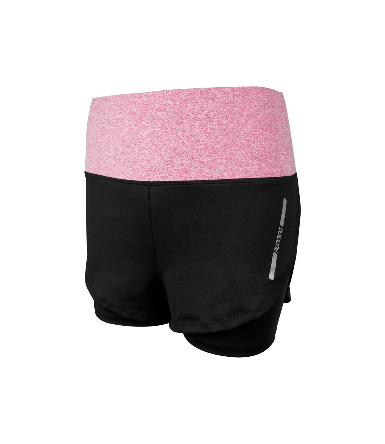 LA DEARCHUU Women's High Waist 2-in-1 Running Shorts - Quick Dry Stretch Yoga Workout Fitness Shorts (UK Size 4-18, Plus Size) - Perfect for Gym, Jogging & Active Lifestyle