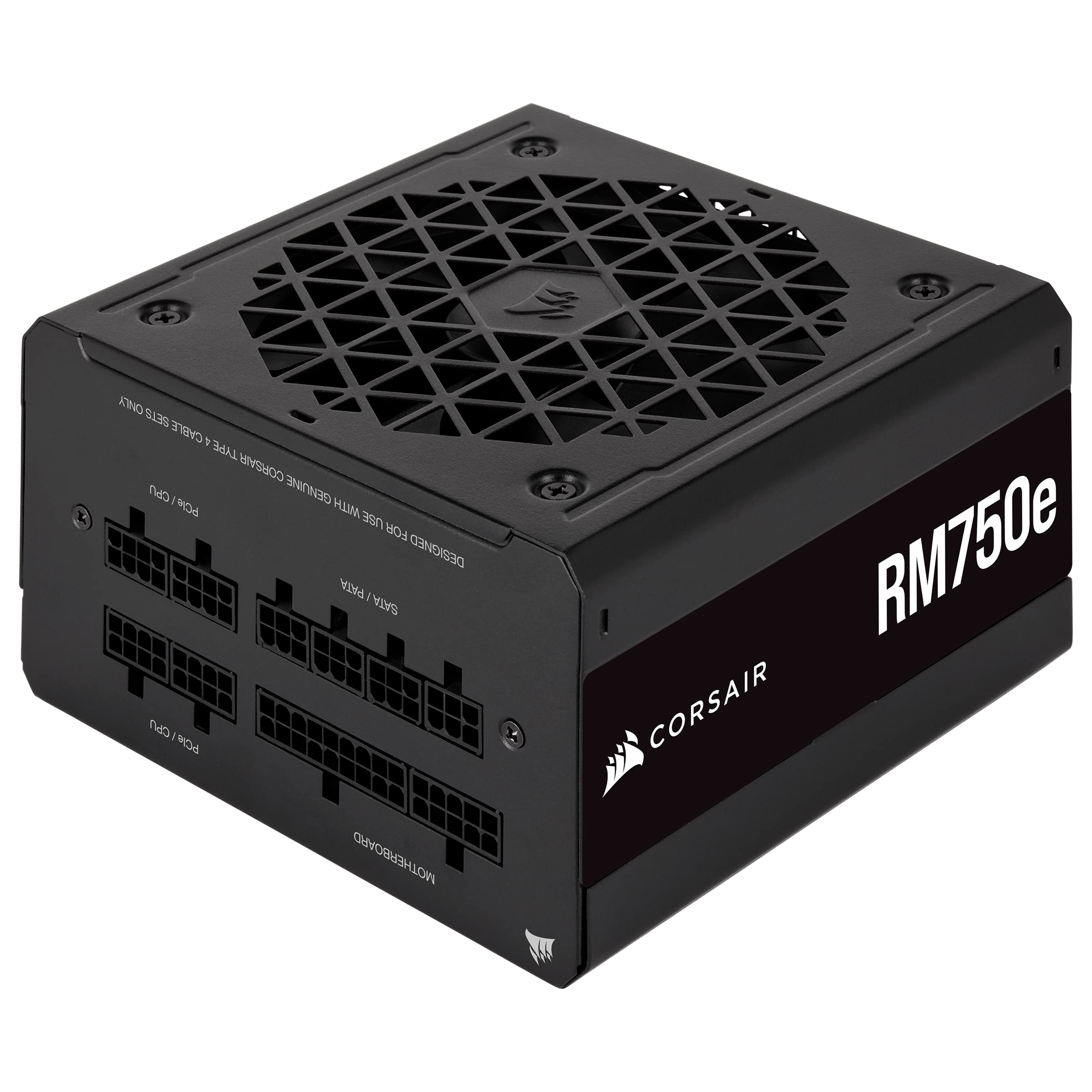 Corsair RM750e 750W Fully Modular ATX Power Supply - 80 PLUS Gold Certified, Low Noise, Dual EPS12V Connectors, 105°C-Rated Capacitors - Perfect for Gaming PCs, Workstations & High-End Builds