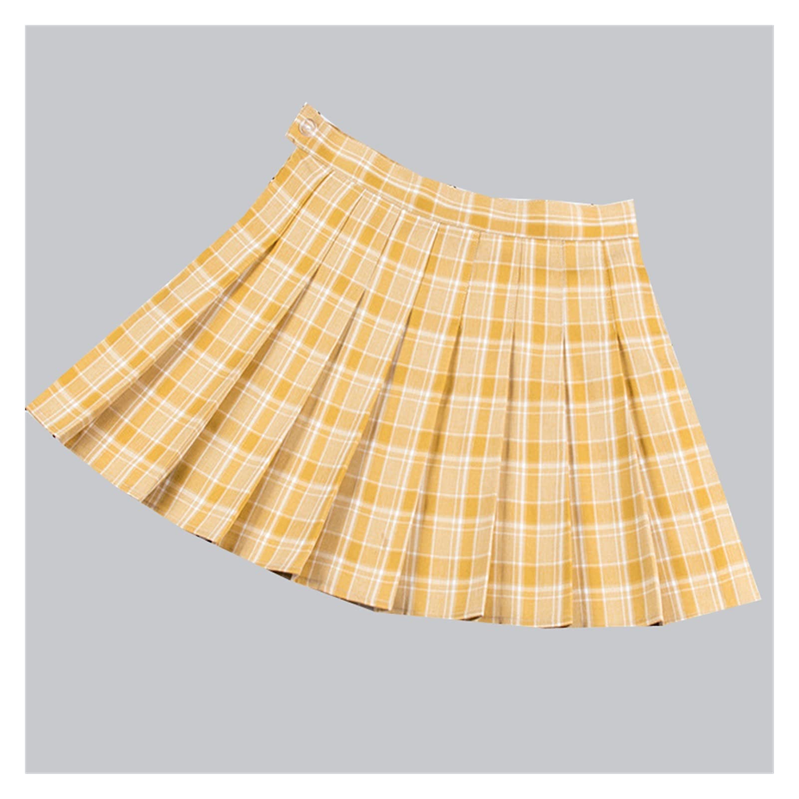 LSXLSD Women's Preppy Plaid High Waist Pleated Skirt - Chic Harajuku Style Uniform for Students & Dance | Large Size, 12 Color Options | Perfect for School, Parties & Casual Outfits